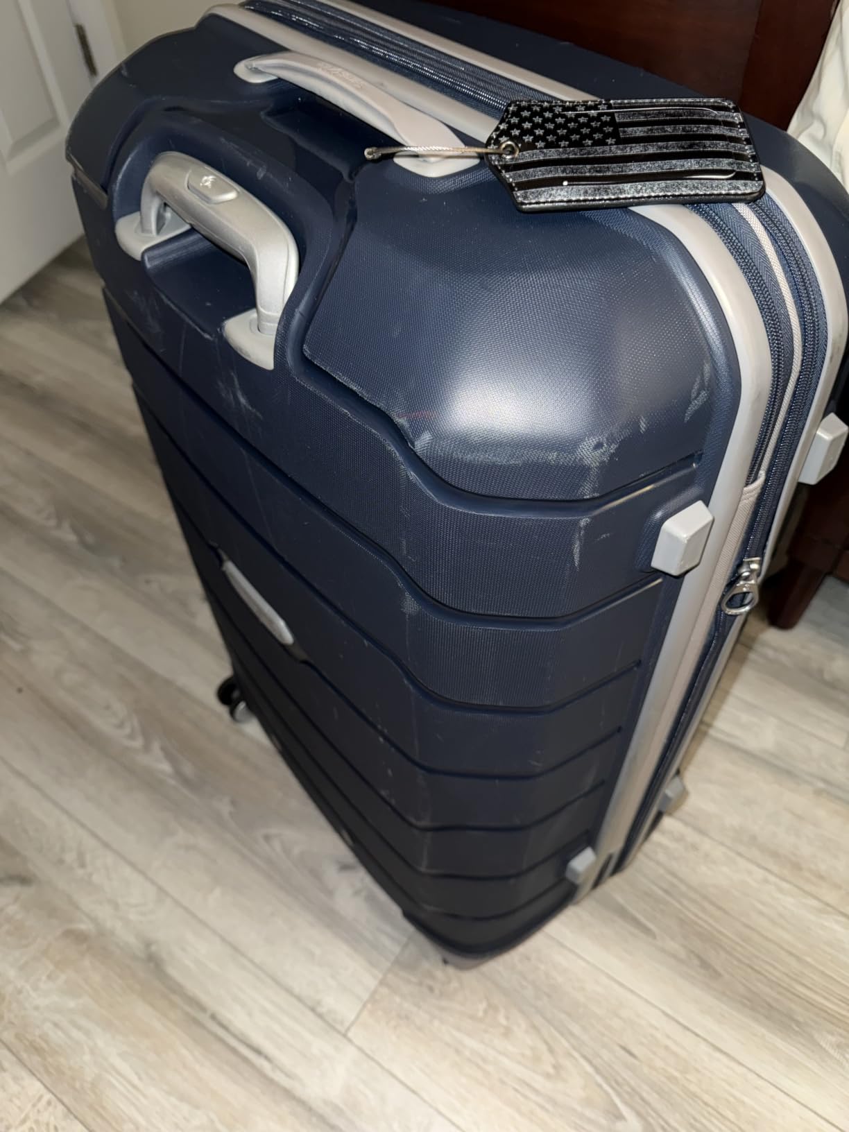 Samsonite Freeform Hardside Carry-On Luggage with Spinner Wheels - Hardshell Suitcase - TSA, Airline-Approved - Expandable Hard Shell, Smooth Rolling Wheels for Lightweight Travel - Sage Green customer photo 1