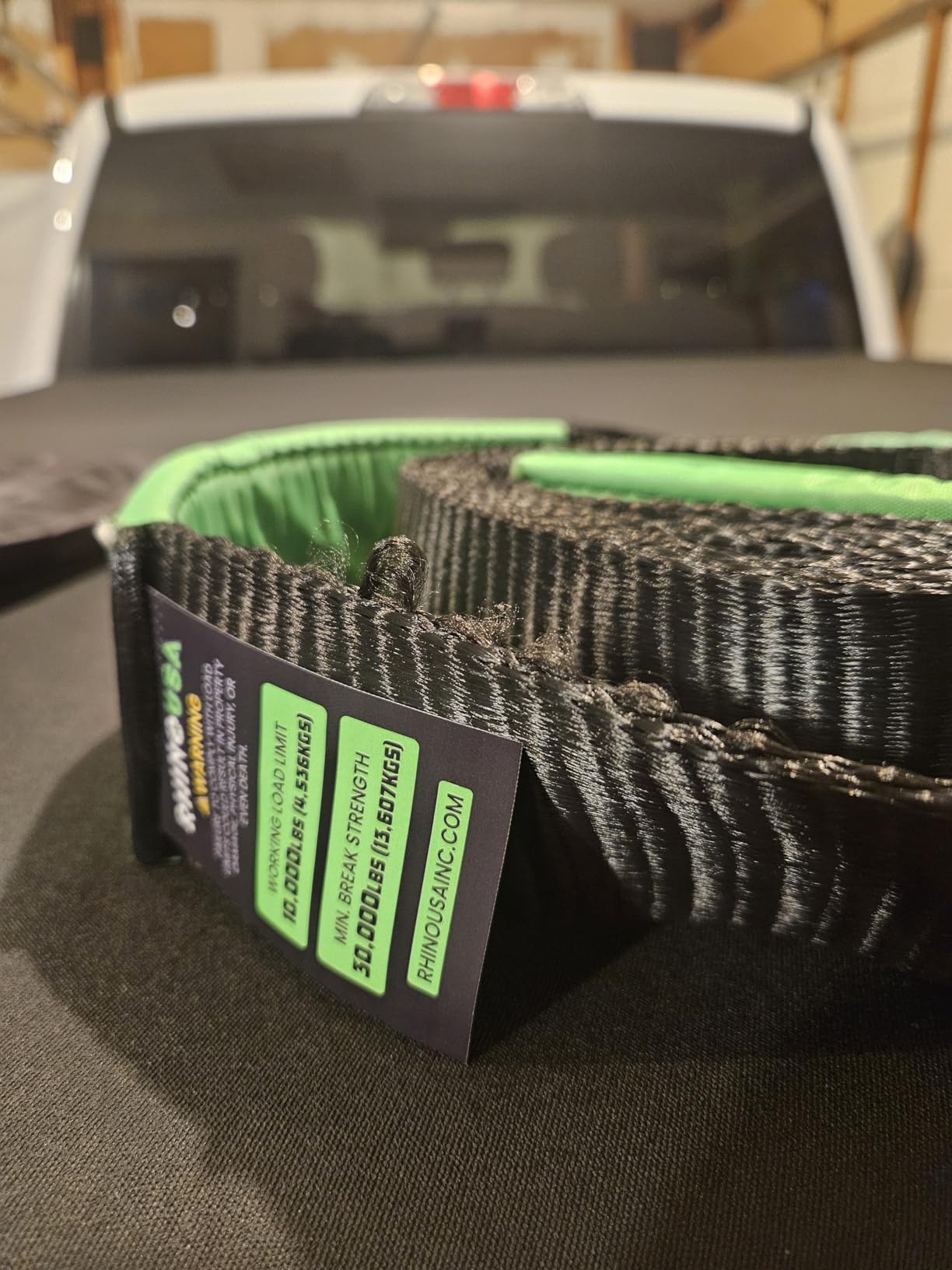 Rhino USA Recovery Tow Strap (3in x 20ft) - 31,518lb Heavy Duty Towing customer photo 1