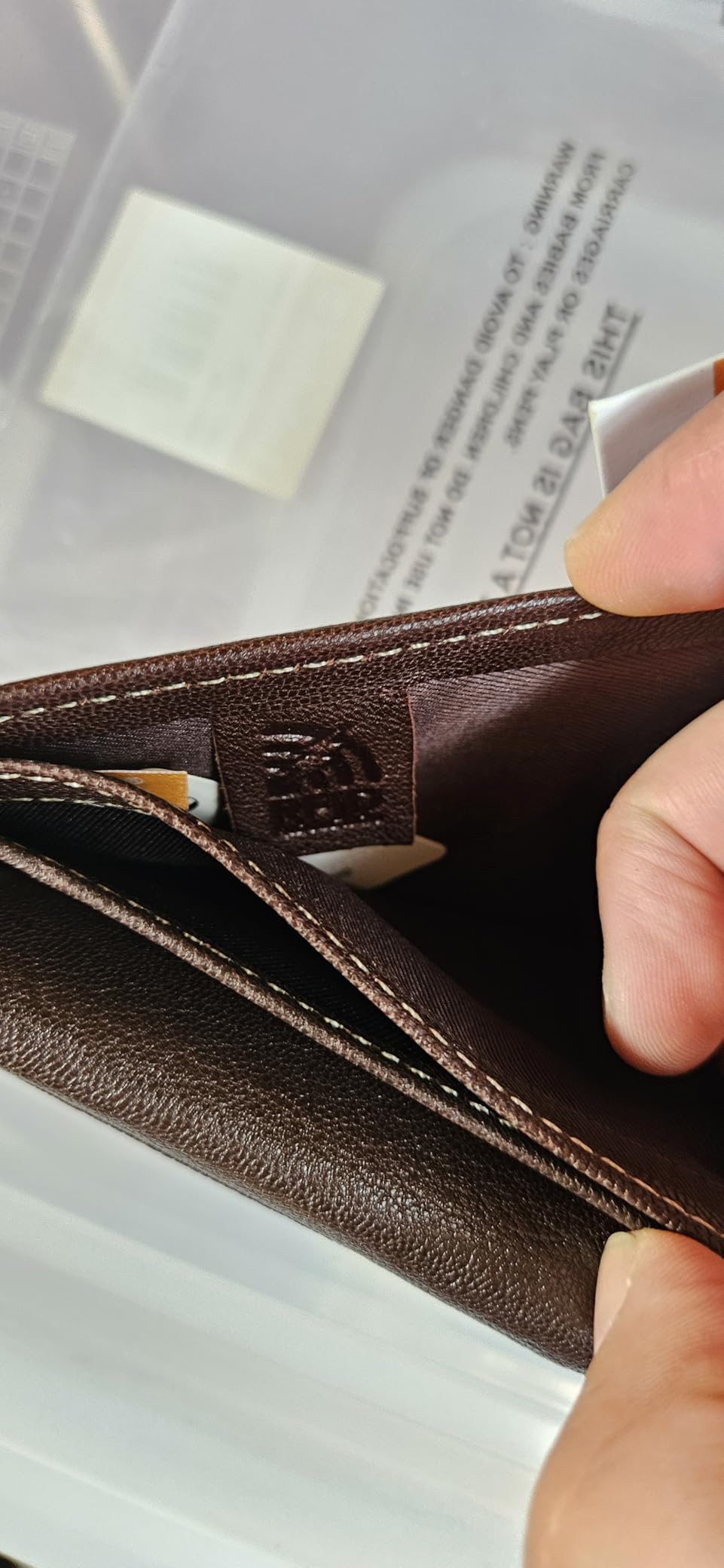 Men's Genuine Leather Passcase Security RFID Wallet customer photo 2