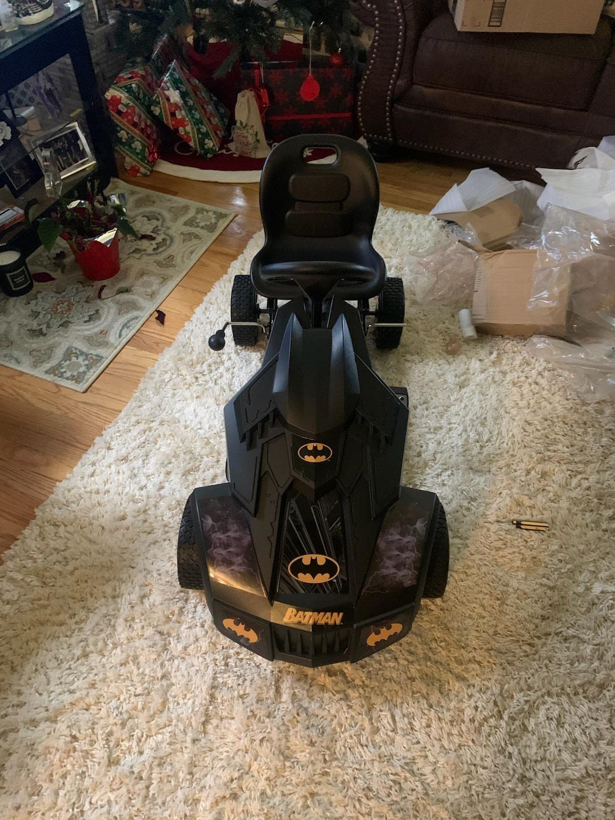 hauck Batmobile Pedal Go Kart, Superhero Ride On Batman Car Vehicle for Kids, Black customer photo 1