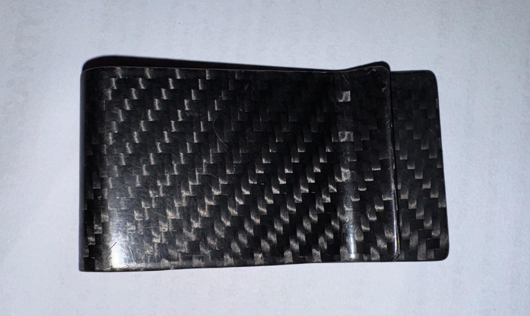 Travelambo Carbon Fiber Money Clip Front Pocket Wallet Minimalist Wallet Slim Wallet Credit Card Holder customer photo 2