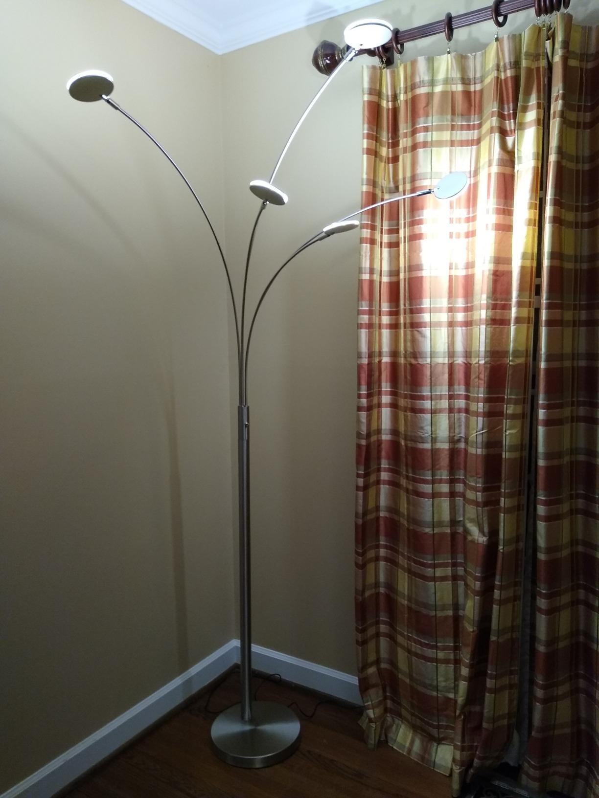 Brightech Orion Arc Floor Lamp for Living Room, Tree Floor Lamp with 5 Adjustable Arms, Multi-Head Standing Lamp with Flexible Rotating LED Lights for Bedroom, Dorm - Bright Hanging Lighting - Bronze customer photo 2