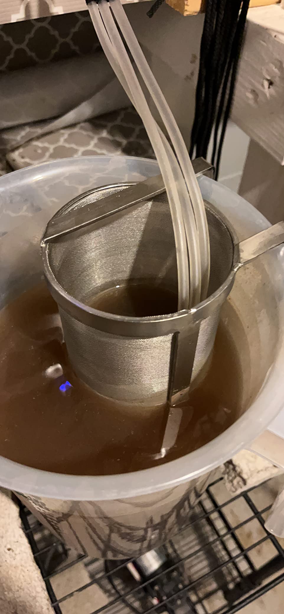 Hop Spider 300 Micron Mesh Stainless Steel Hop Filter Strainer for Home Beer Brewing Kettle customer photo 2
