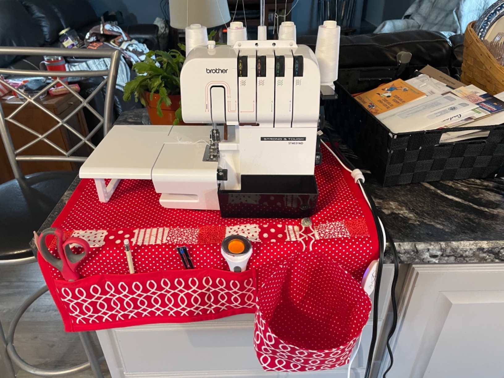 Brother ST4031HD Serger, Strong & Tough Serger, 1,300 Stitches Per Minute, Durable Metal Frame Overlock Machine, Large Extension Table, 3 Included Accessory Feet customer photo 2