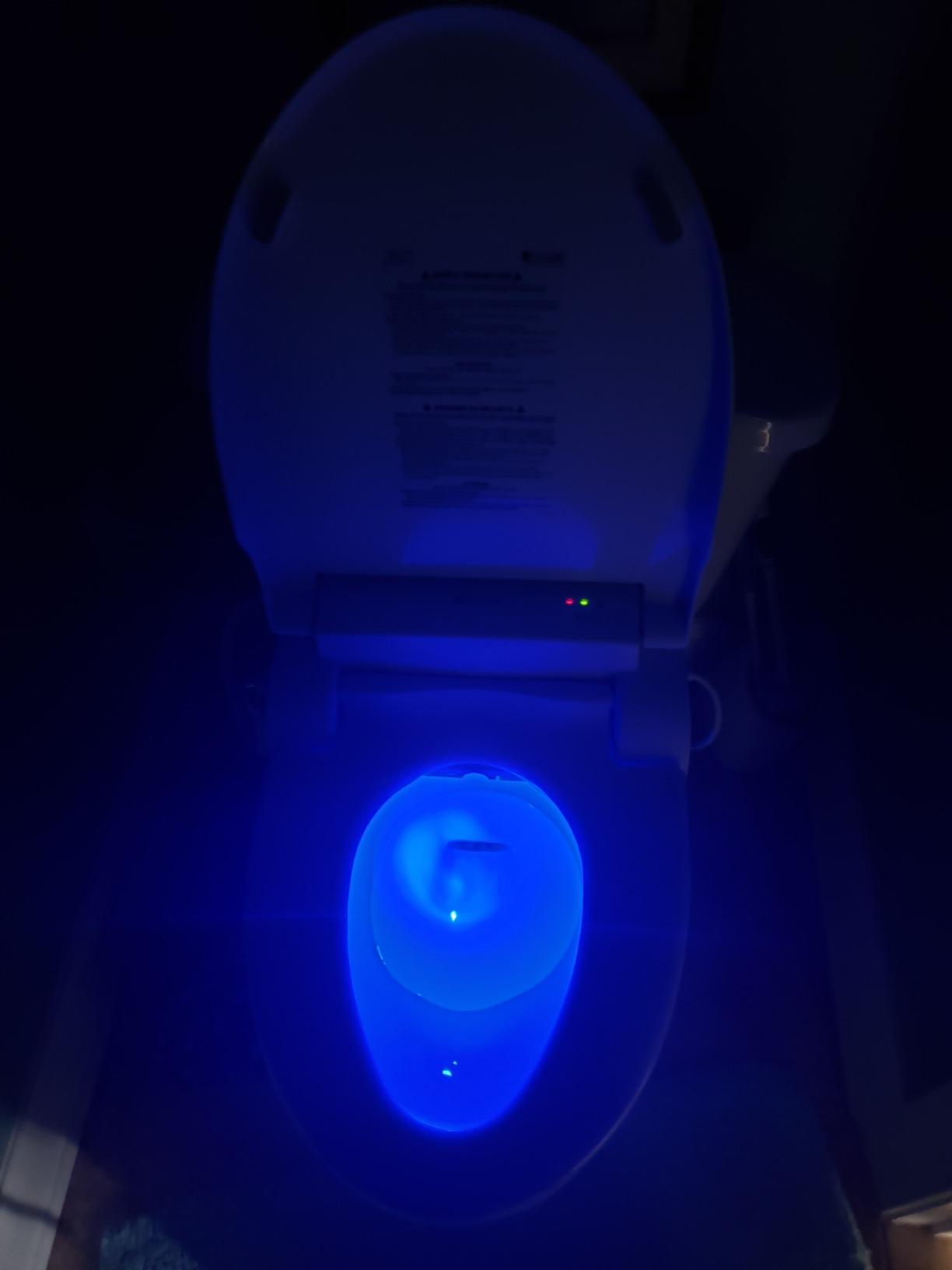 Brondell Swash SE600 Bidet Toilet Seat, Fits Elongated Toilets, White - Oscillating Stainless-Steel Nozzle, Warm Air Dryer, Ambient Nightlight customer photo 1