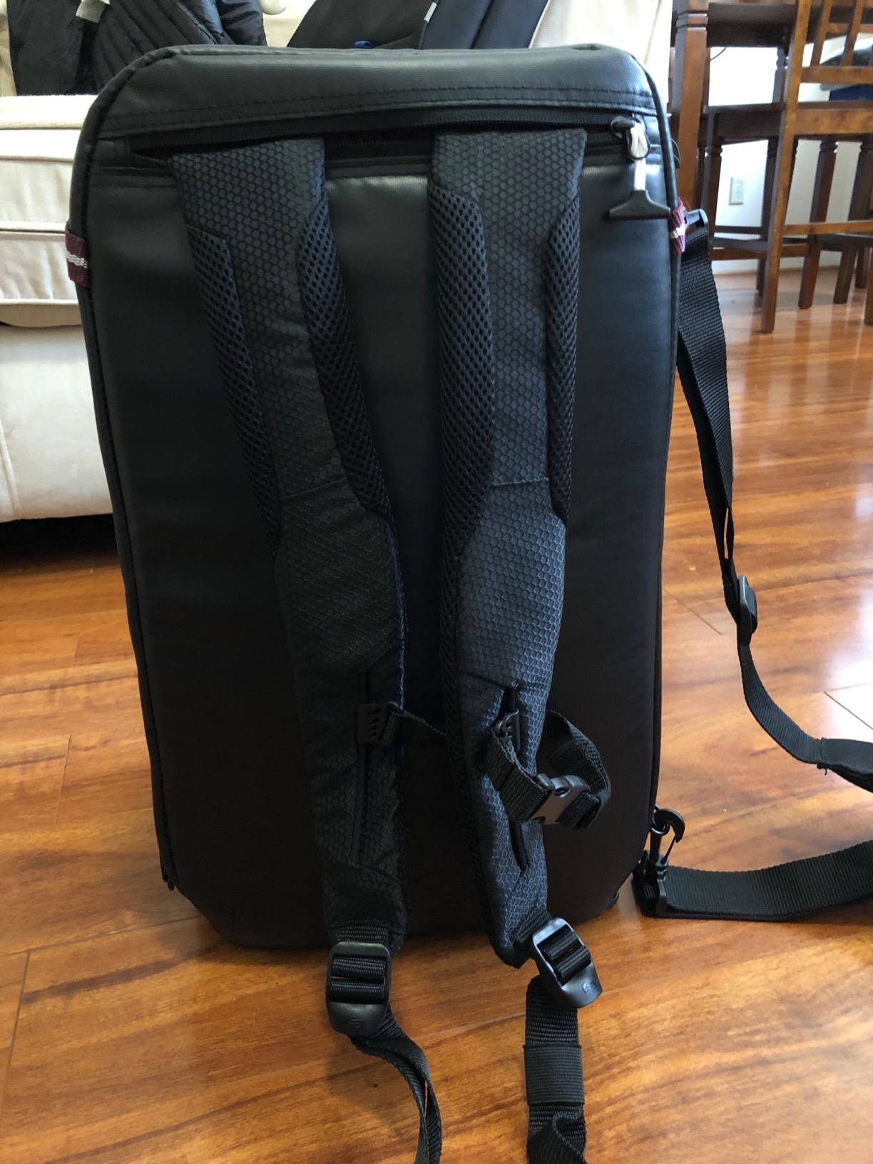 Travel Backpack Duffel - Convertible Travel Duffle Bag for Men & Women, Carry On Size, Use for Gym, Flights, or Work, Separate Shoe Compartment, Padded Straps - All-Star, Black customer photo 2