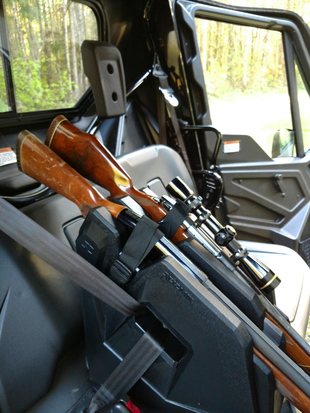 Seizmik ICOS UTV Gun Holder | Universal In Cab On Seat Gun Mount | Holds Two Firearms | Compatible with Polaris, Can Am, Kawasaki, and More UTV Side by Sides customer photo 1