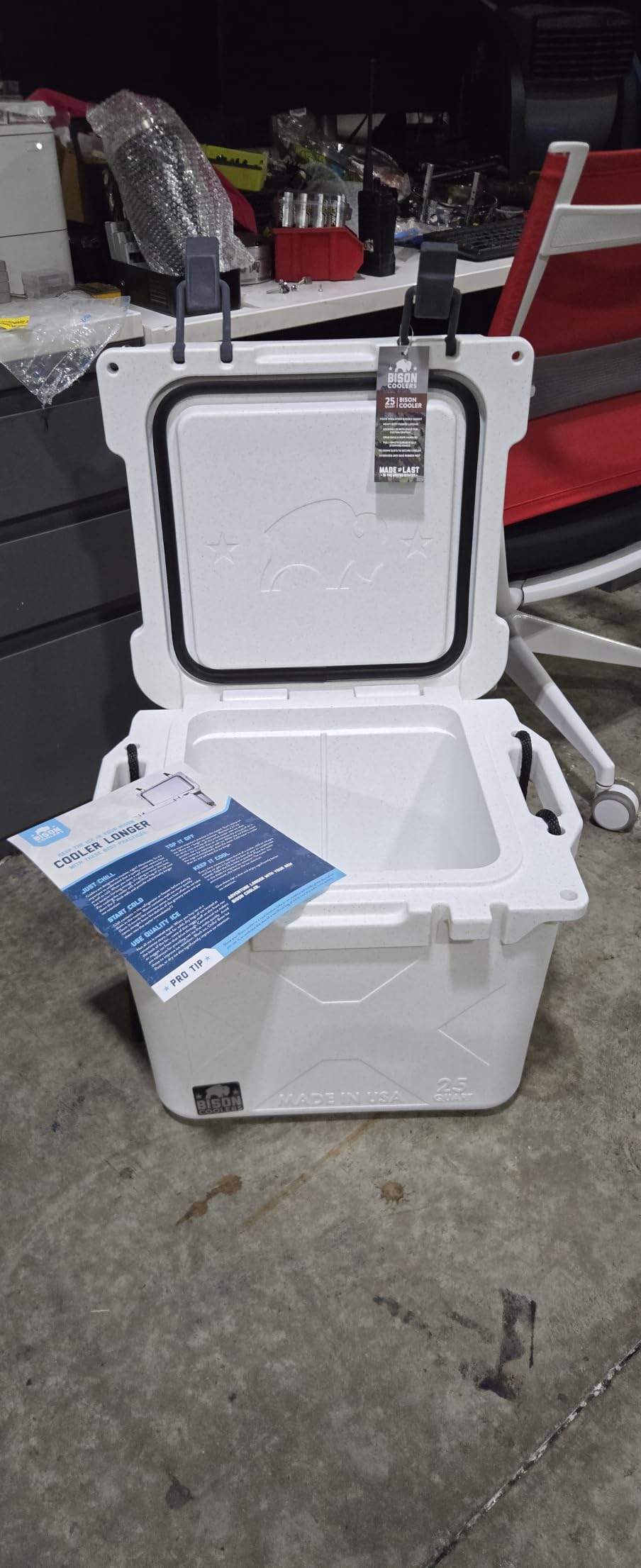 BISON COOLERS Rotomolded Cooler Extreme Engineered Durability with Hard Shell, Lid and Liner | Long Lasting Ice Chest with Double Insulated Walls | Made in The USA customer photo 2