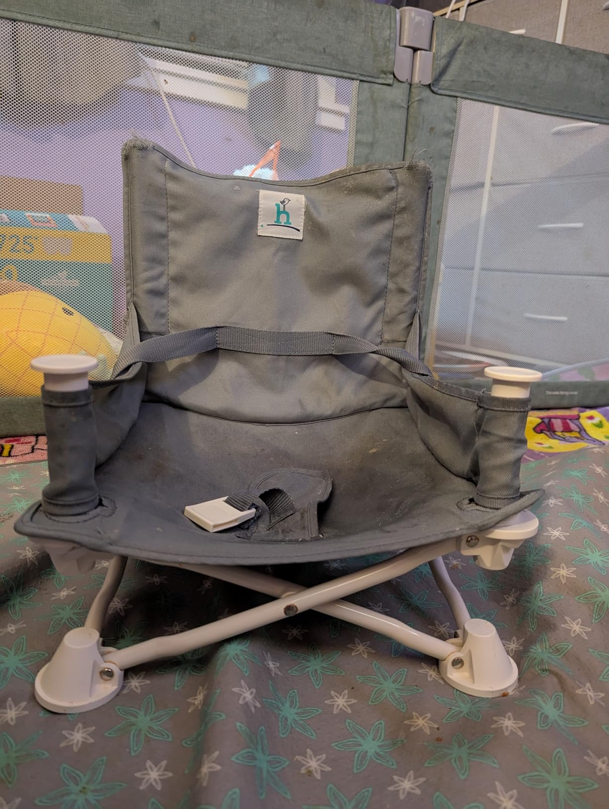 OmniBoost Booster Seat with Tray, Travel High Chair, Baby Chair, Grey customer photo 2