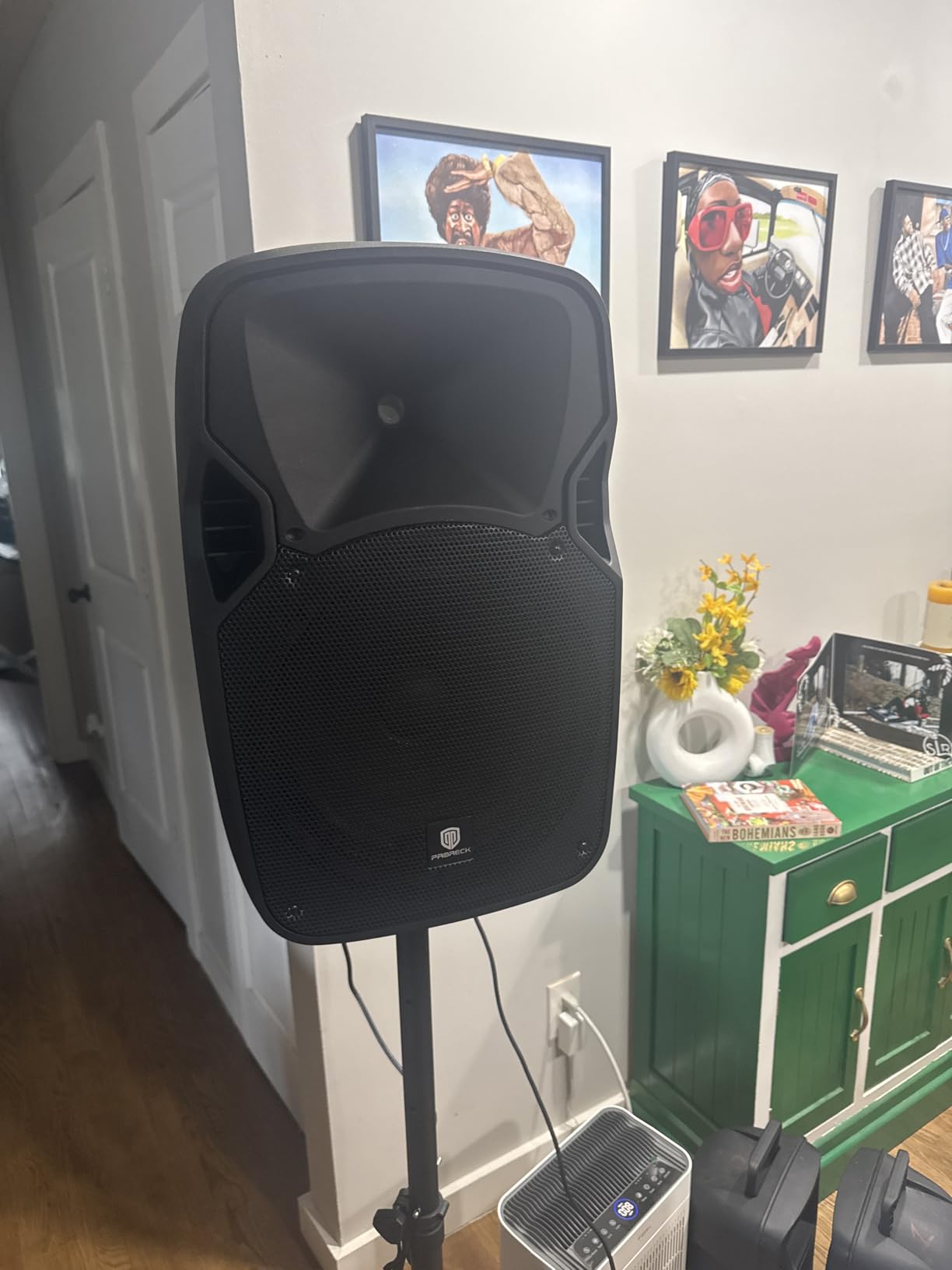 PRORECK Party 12 12-Inch 1800W 2-Way Powered PA Speaker System Combo Set with Bluetooth/USB Drive/SD Card/FM/Remote Control/Speaker Stands for Indoor, Outdoor DJ Parties, Personal Gatherings, Karaoke customer photo 2