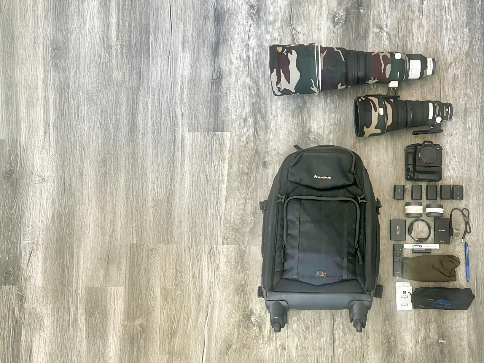 VANGUARD ALTA Fly 58T DSLR Camera Backpack, 8 Wheel Spinner/Trolley | 4-wheel trolley with backpack harness and laptop sleeve for photography, drone transport and travel customer photo 1