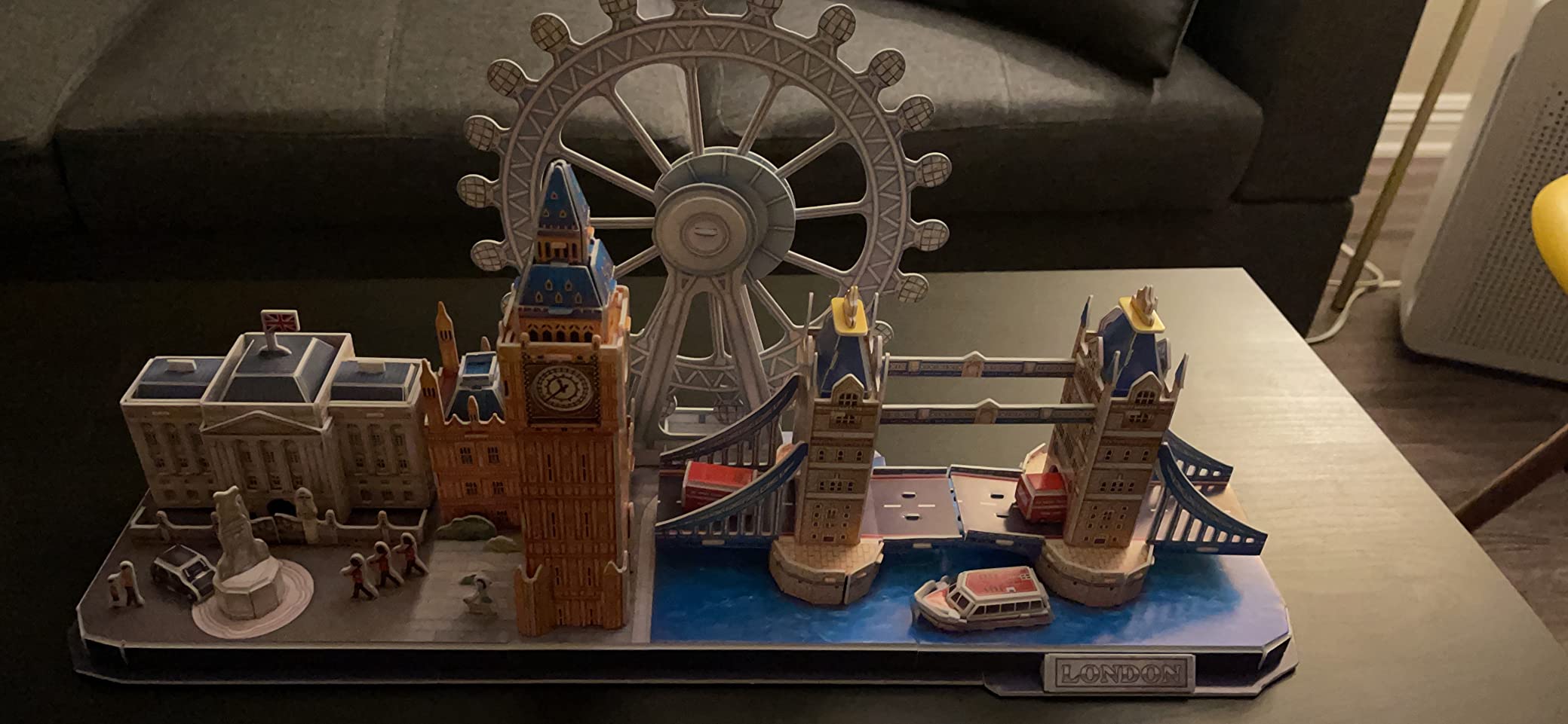 CubicFun London City Line 3D Architecture Puzzle, 107 Pieces | London City Line 3D puzzle with Big Ben, Tower Bridge, Buckingham Palace, London Eye Display Decor Gift customer photo 1