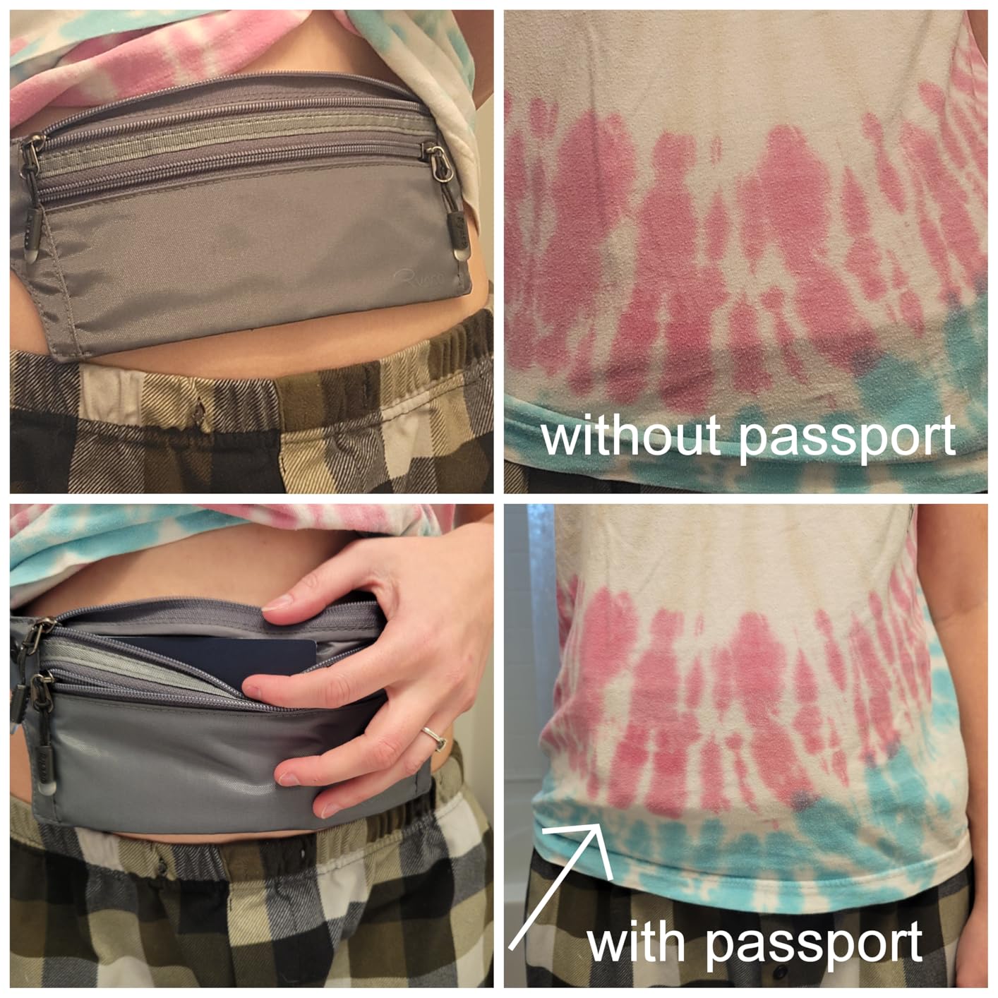 Ryaco Travel Money Belt, Slim RFID-Blocking Hidden Waist Pouch customer photo 1