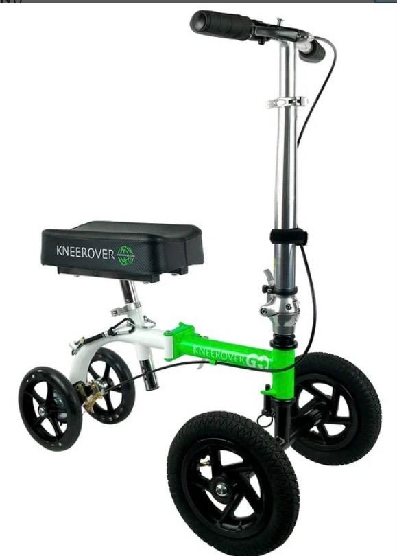 KneeRover Quad All Terrain Knee Scooter for Adults, Metallic Blue | Four Pneumatic Wheels, Heavy Duty Knee Walker For Foot Surgery, Broken Ankle Foot Injuries Recovery, Knee Crutch Alternative customer photo 1