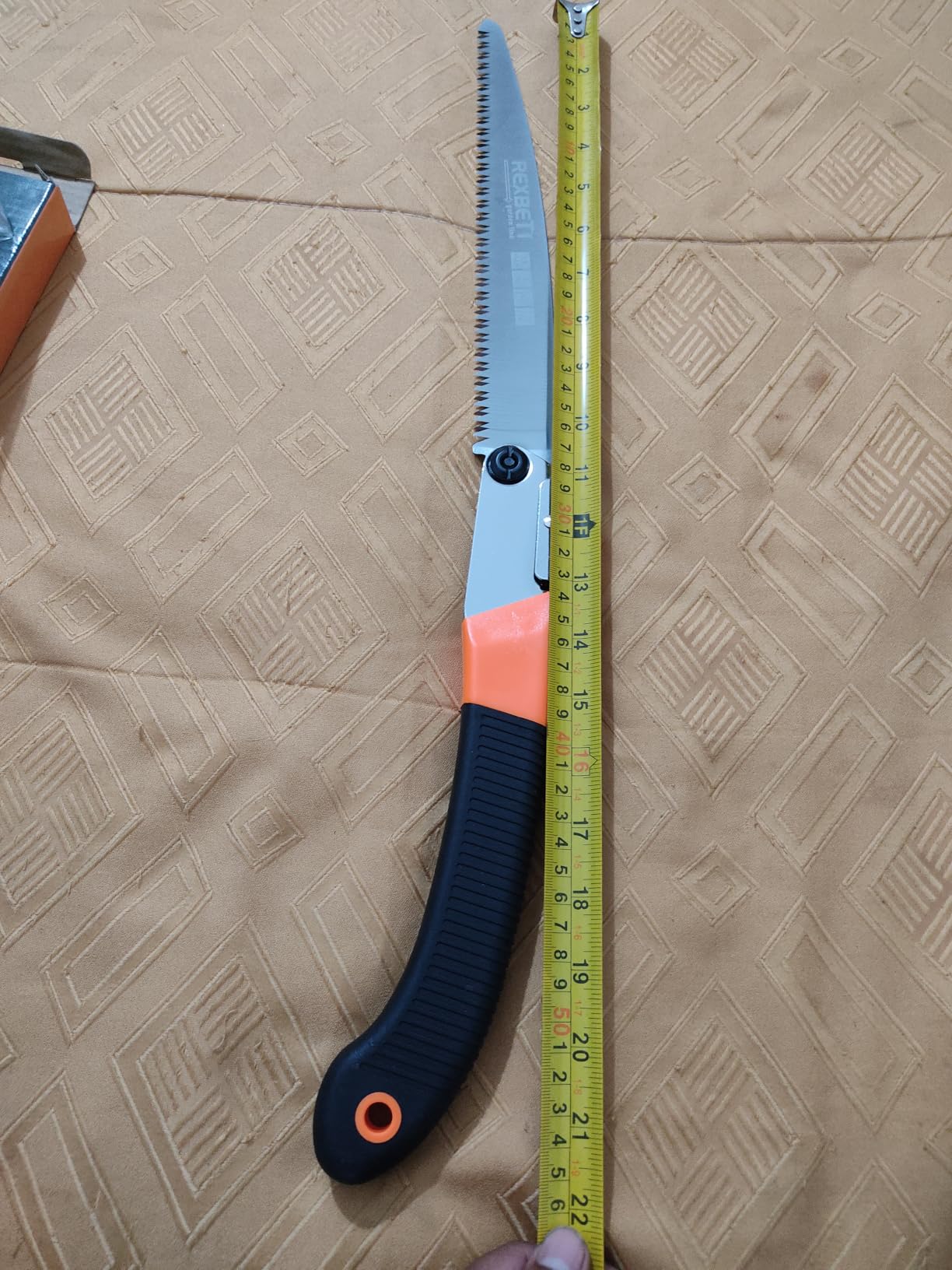 REXBETI 11-Inch Folding Saw, Heavy Duty Hand Saw, Wood & Camping, SK5 Steel | Pruning Saw with 7 TPI Staggered Teeth for Tree Limb Cutting and Tree Trimming, Ideal Hand Saw for Green Wood and Firewood customer photo 1