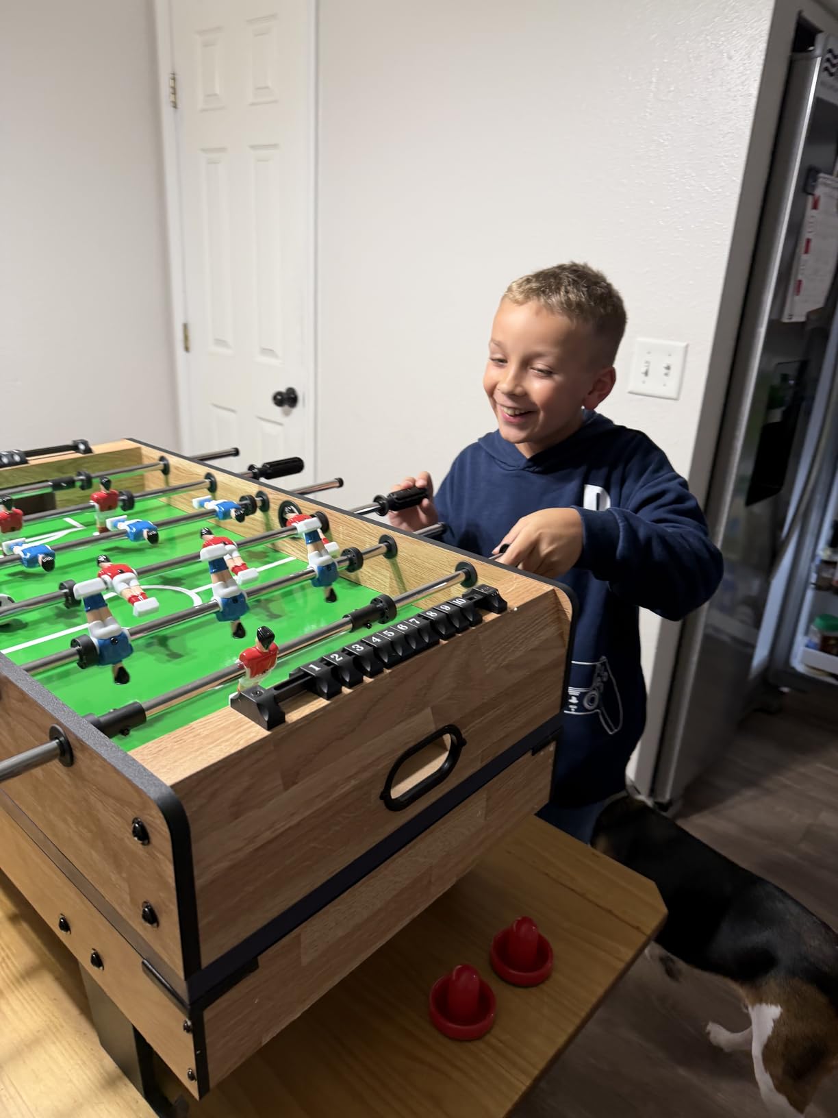 Best Choice Products 4-in-1 Multi Game Table, Childrens Combination Arcade Set w/Pool Billiards, Air Hockey, Foosball and Table Tennis customer photo 1