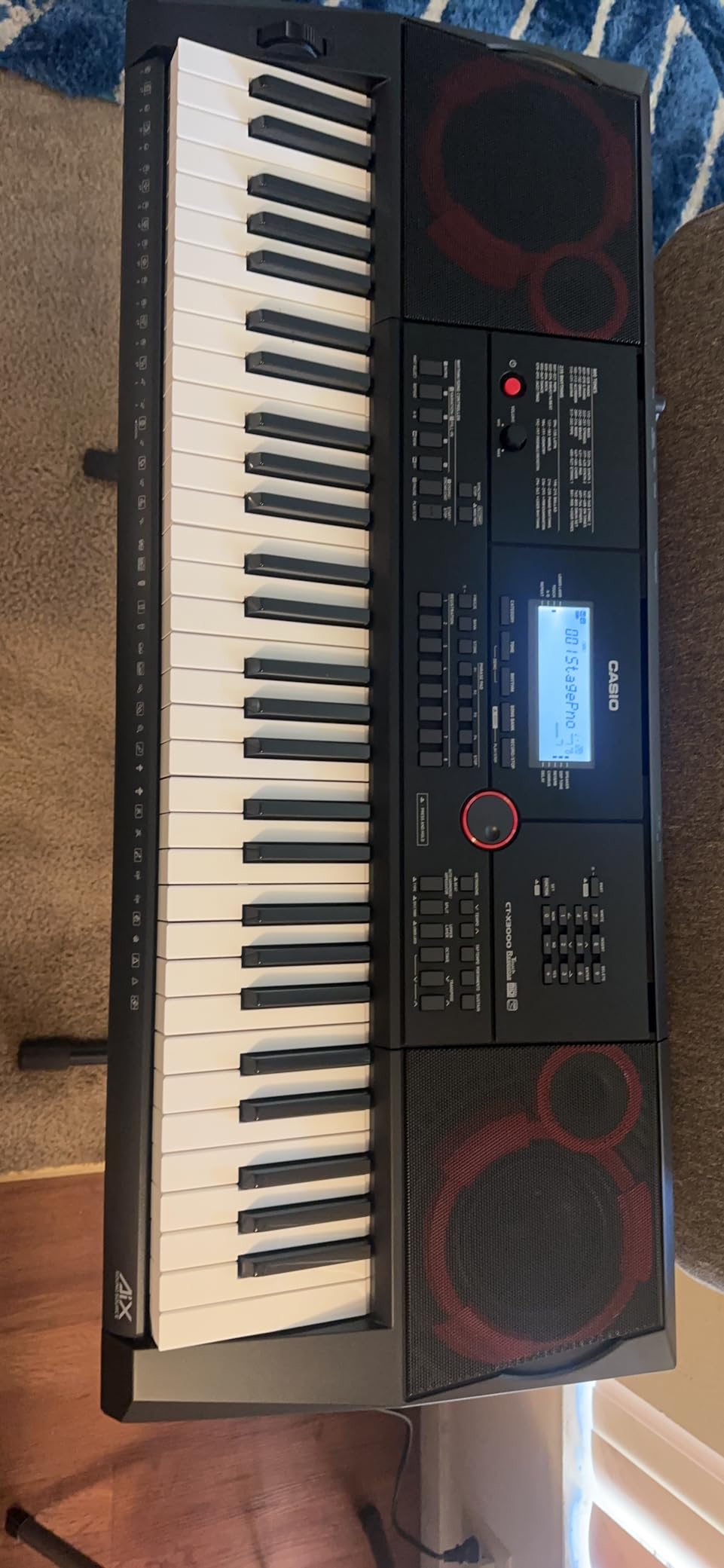 Casio CT-X3000 61-Key Portable Arranger Keyboard | 800 Tones | USB-MIDI | 235 rhythms, DSP effects, 17-track recorder, phrase pads, aux input and 12W speakers for flexible performance customer photo 1