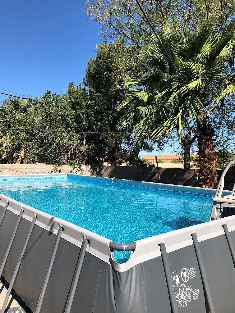 INTEX Ultra XTR 32ft x 16ft x 52in Above Ground Swimming Pool Set w/Pump | 26377EH - 2650 GPH Sand Filter Pump, Saltwater System, Maintenance Kit & Volleyball Game Included - Strong Galvanized Steel customer photo 1