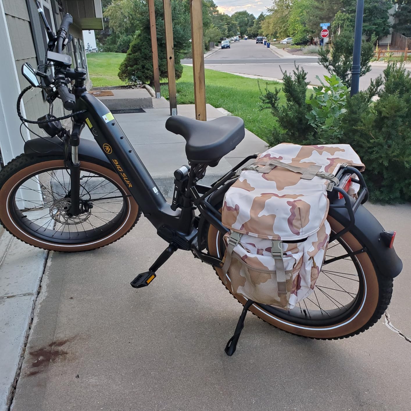 50L Panniers Bike Bags, Waterproof Bike Panniers Made of High-Density 600D Polyester with Reflective Trim and Rain Cover customer photo 1