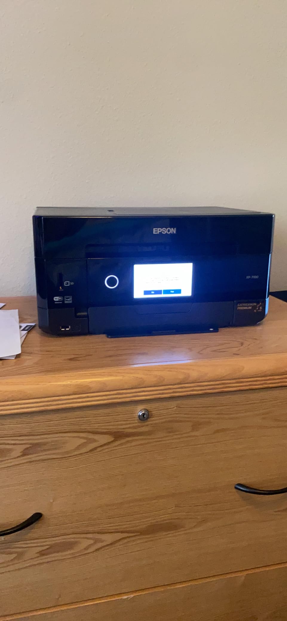 Epson Expression Premium XP-7100 Wireless Color All-in-One Inkjet Printer | 5-color print, scan, copy; up to 15.8 ppm, ADF, borderless photo printing; ideal for home and photo projects customer photo 2