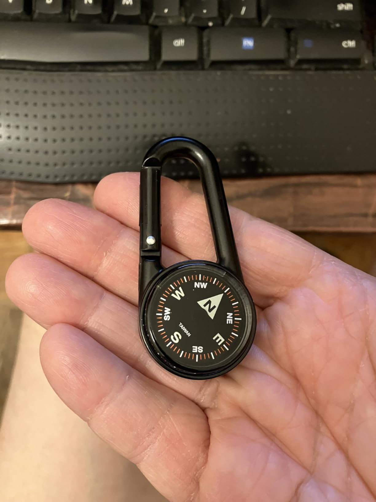 Coghlan's Compass - Carabiner, Liquid-Filled Navigation Tool for Hiking, Camping, Survival & Orienteering customer photo 1