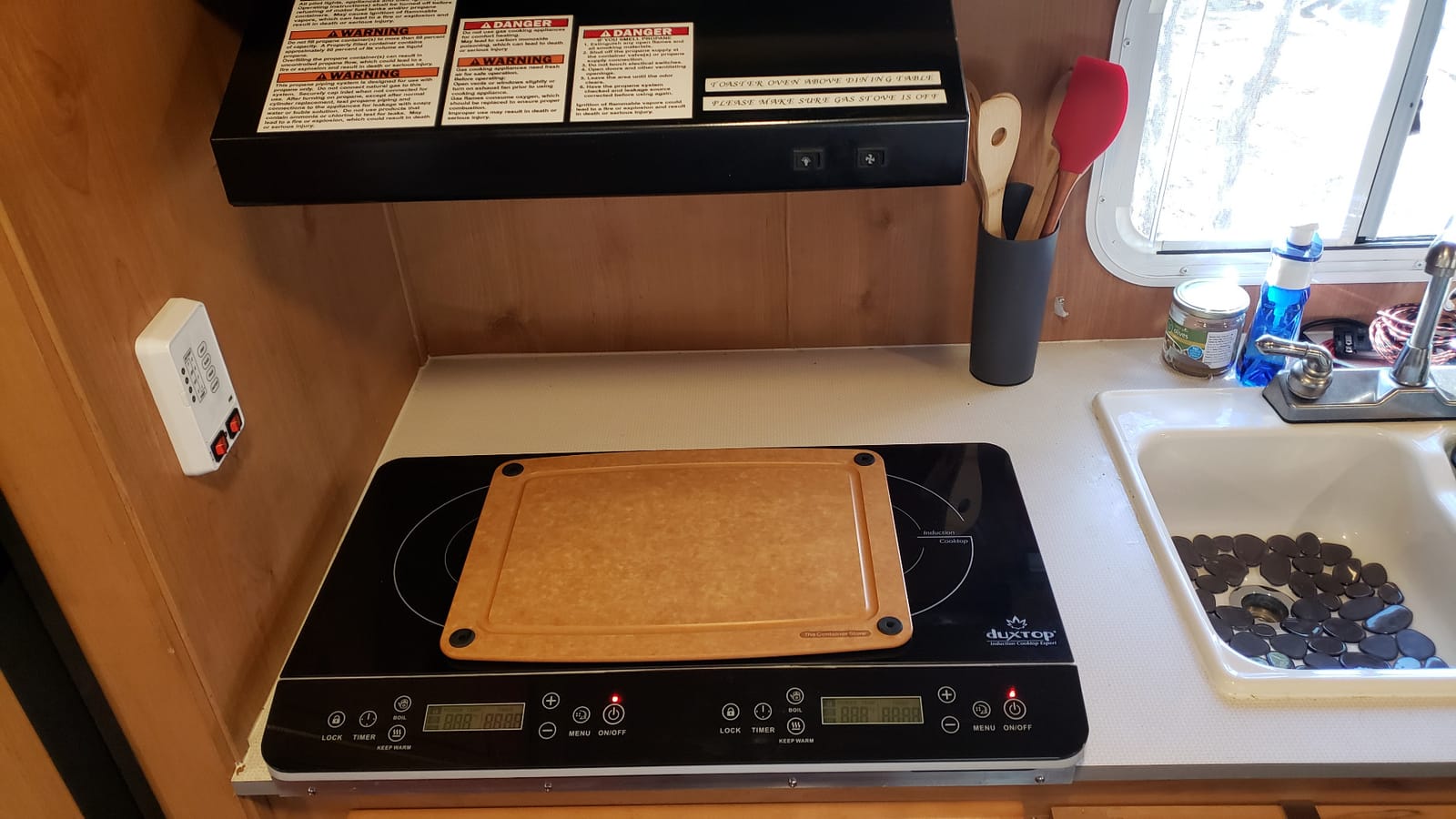 Duxtop LCD Portable Double Induction Cooktop 1800W Countertop Burner 9620LS | Induction Cooktop 2 Burner Digital Electric Sensor Touch Stove BT-350DZ customer photo 1