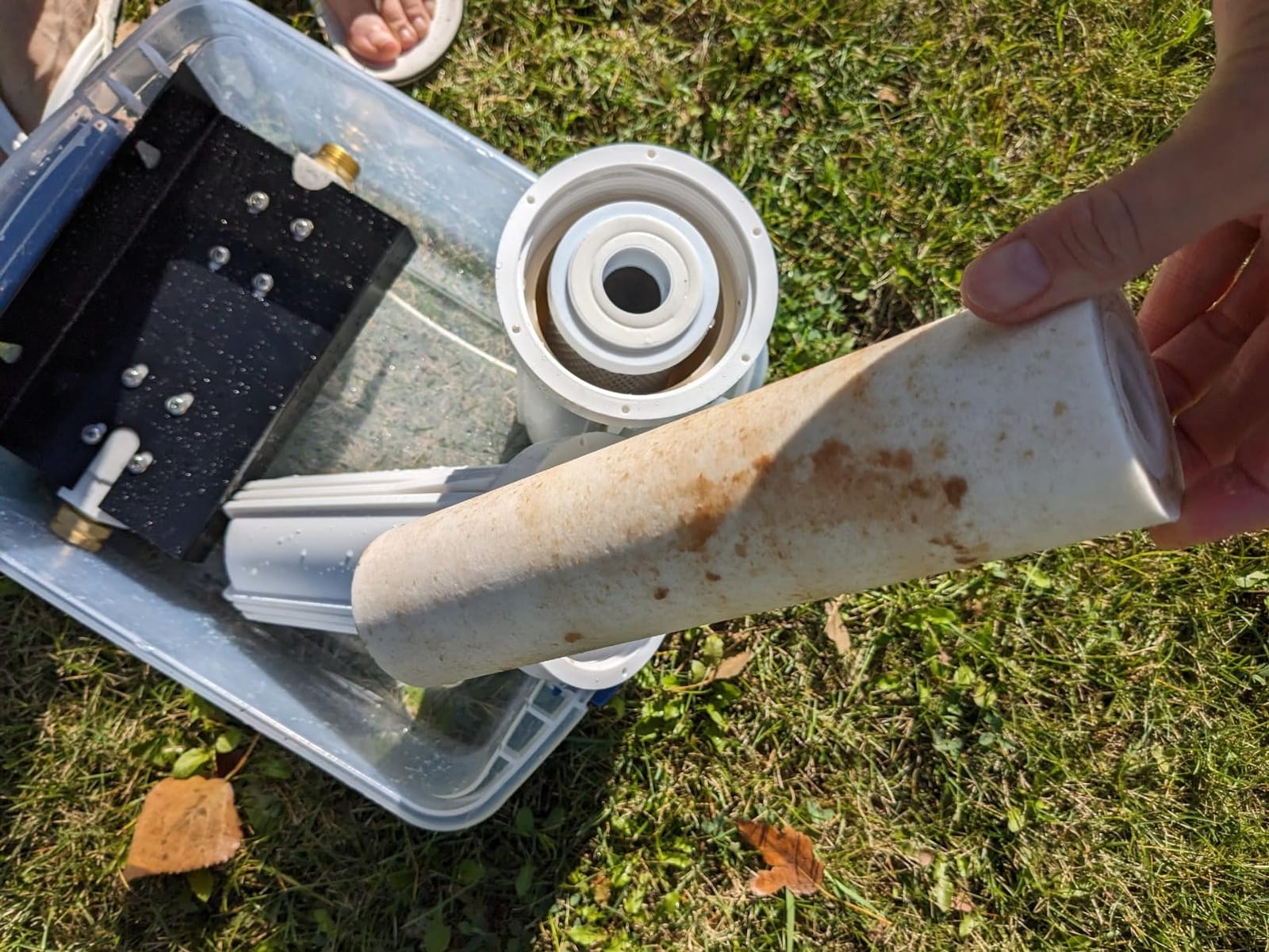 Beech Lane External RV Dual Water Filter System, Leak-Free Brass Fittings, Mounting Bracket and Two Filters Included, Sturdy Construction is Built to Last customer photo 2