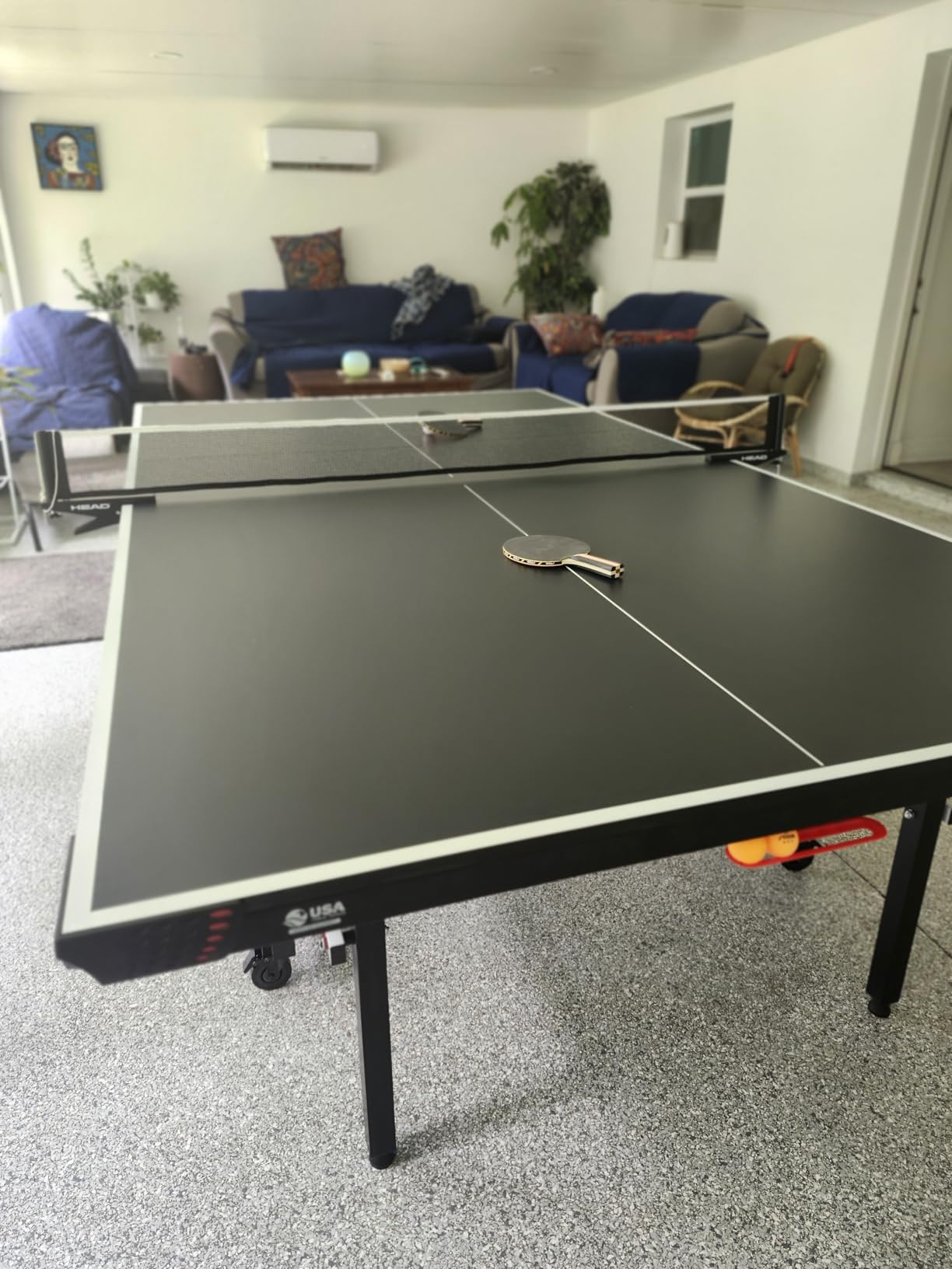 HEAD Summit USA Indoor Table Tennis Table, Competition Grade Net, 10 Minute Easy Set Up - Ping Pong Table with Playback Mode customer photo 2