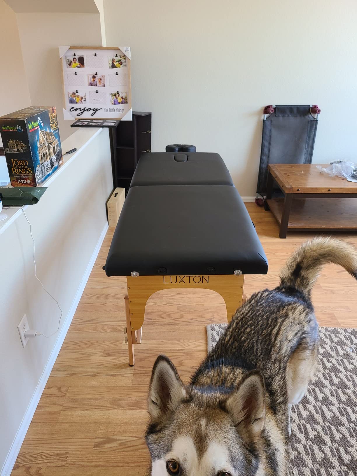 Memory Foam Massage Table Premium Portable Foldable Massage Bed Height Adjustable 72 Inches Long 27 Inches Wide Home Salon Spa Bed Tattoo Table with Accessories & Carrying Case Easy Set Up customer photo 2