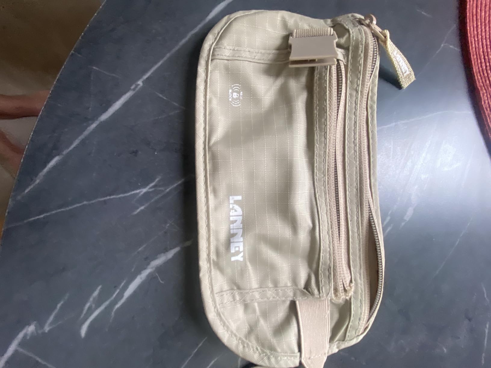 Money Belt for Travel, Slim RFID Blocking Women and Men Hidden Travel Pouch Under Clothes, Passport Holder Protect Cash, Documents, Credit Card, Bonus 2 RFID Sleeves customer photo 1