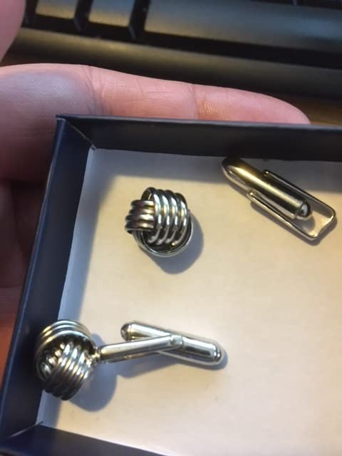 LeCalla 925 Sterling Silver Cufflinks for Men | Grooms Wedding Cuff-Links | Formal Shirt Cufflinks Accessories | Gifts for Dad, Groom, Husband, Father's Day & Business Events customer photo 2