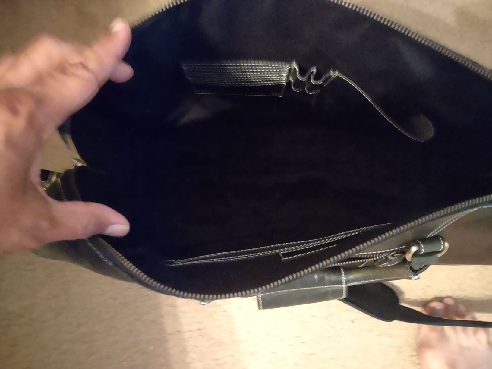 Leather Travel Duffel Bag | Gym Sports Bag Airplane Luggage Carry-On Bag | Gift for Father's Day By Aaron Leather Goods customer photo 2