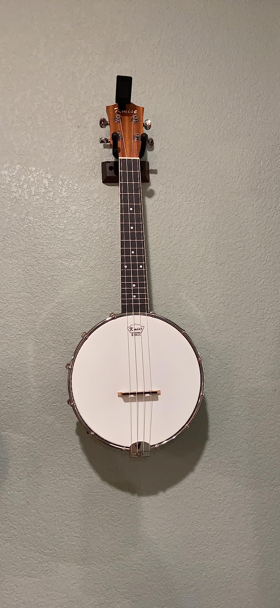 Kmise Concert Size Banjolele, 23'' Sapele 4 Strings Portable Mini Banjo Ukulele, With Gig Bag, Tuner, Banjos Strap, Strings, Piezo Pickup, Picks, Ruler, Wrench, Bridge Beginner Kit customer photo 2