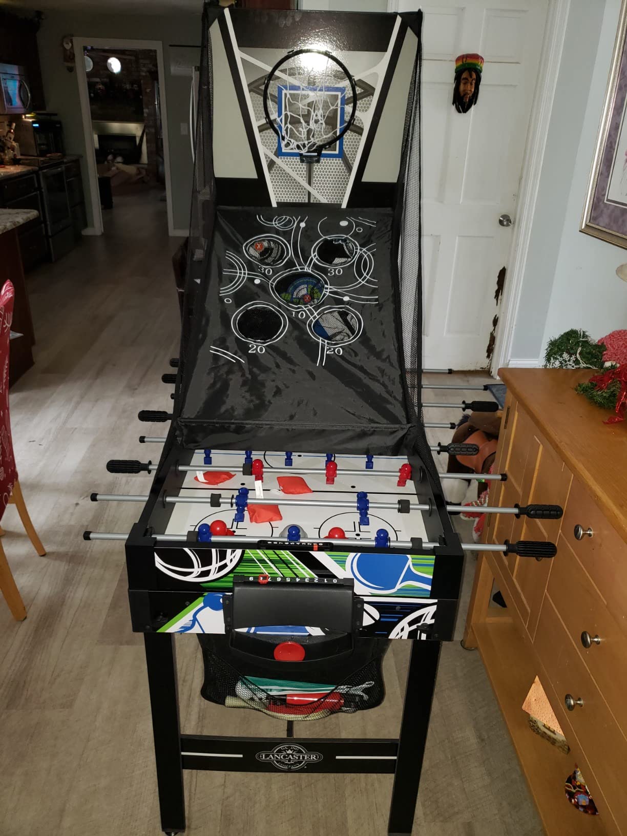 MD Sports 12-in-1 Multi-Game Combo Table w/Air Hockey, Basketball, Foosball & More customer photo 1