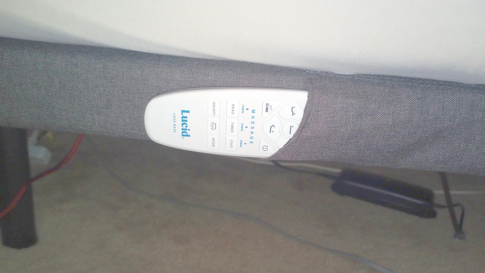 Lucid L300 Adjustable Bed Frame - USB, Memory Position, Remote, Full customer photo 1