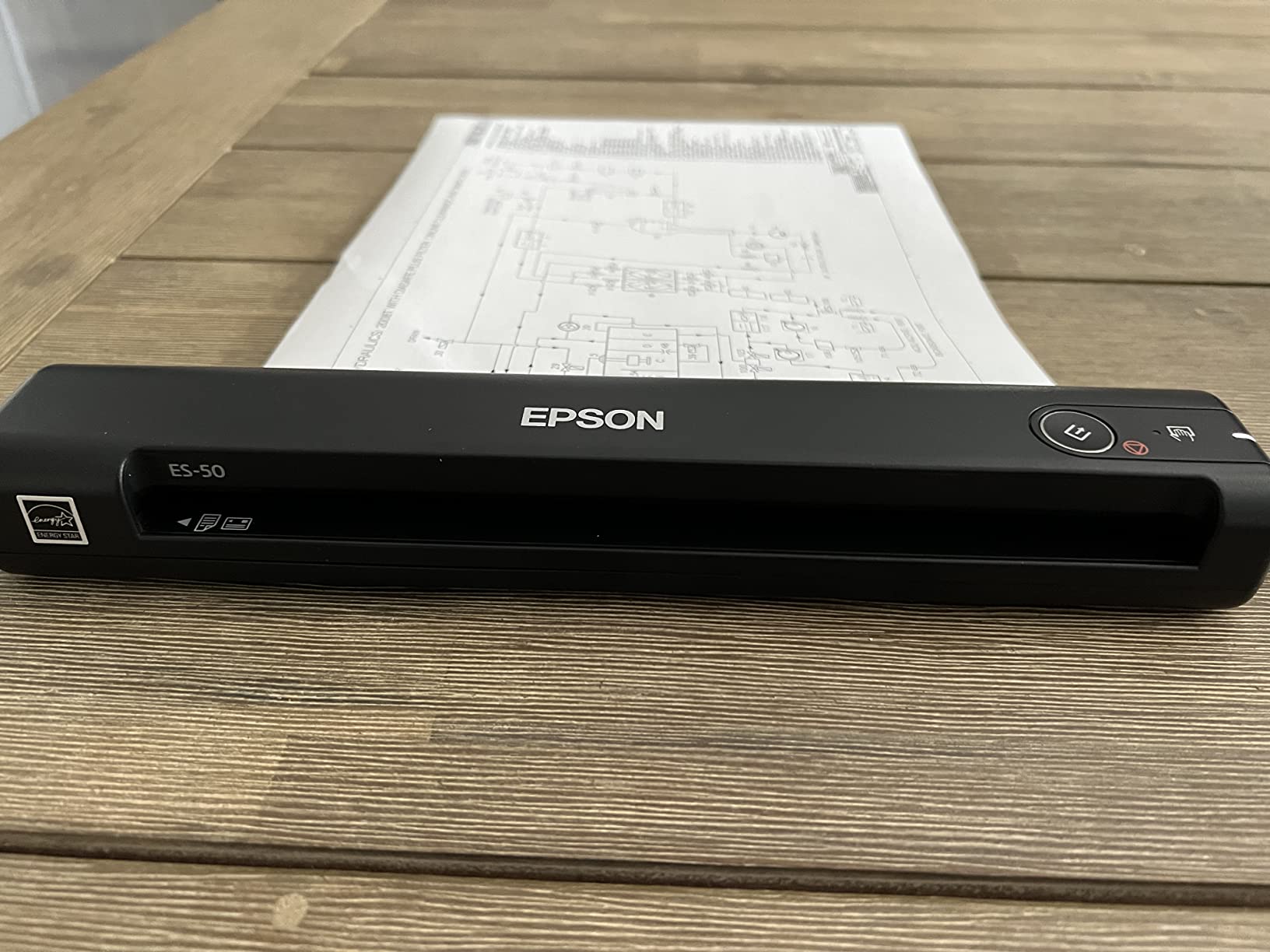 Epson Workforce ES-50 Compact & Lightweight Mobile Document Scanner | For Computers including PC and Mac Receipt and Document Scanner USB Powered customer photo 2