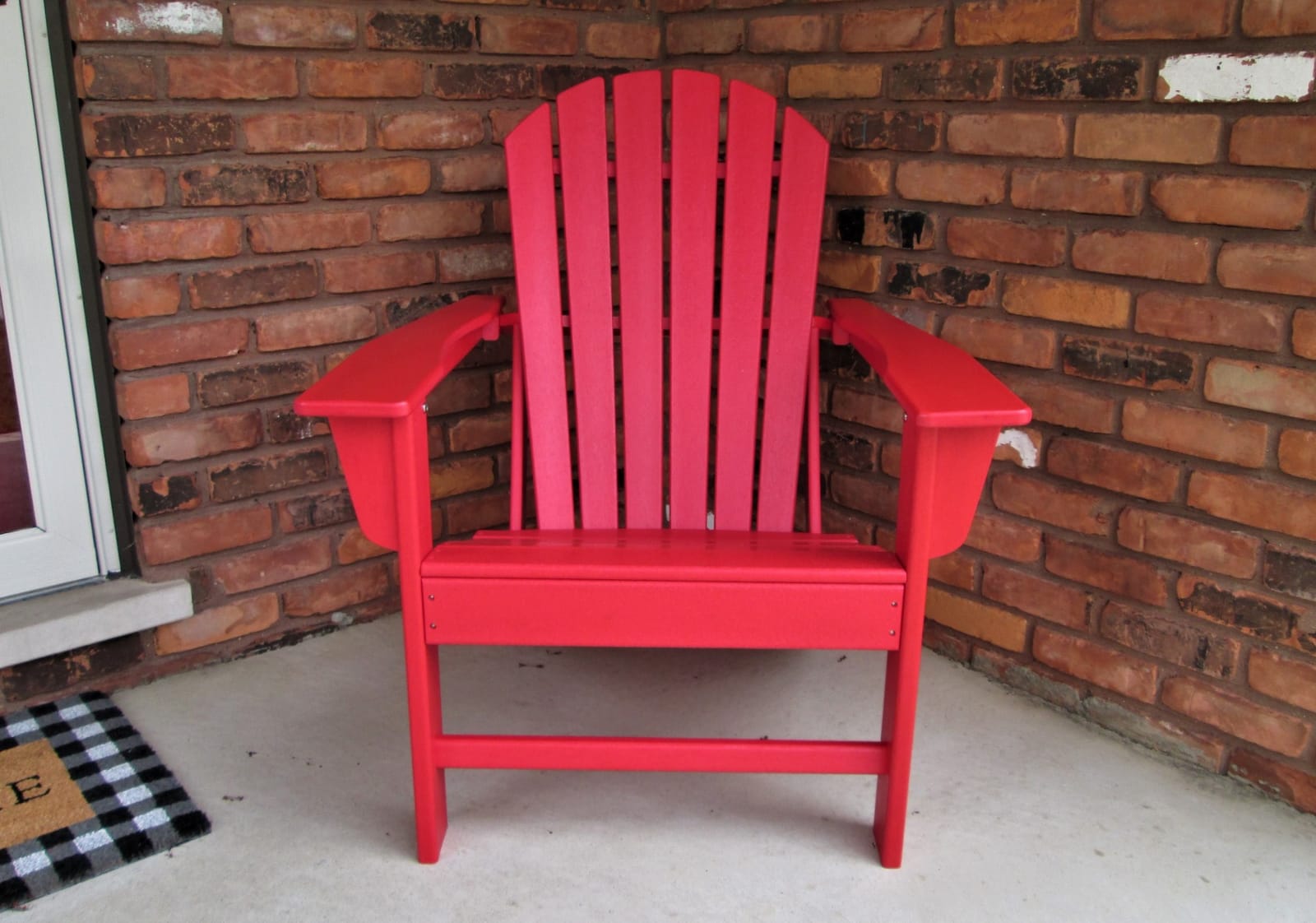 Signature Design by Ashley 1-Piece HDPE Outdoor Adirondack Chair, Driftwood customer photo 1