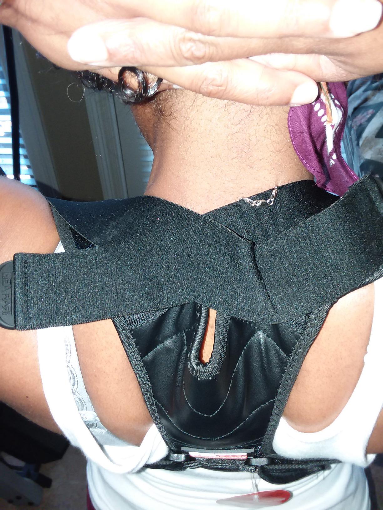 Posture Corrector for Men and Women, Bodywellness Fix Upper Back Brace for Clavicle Support, Adjustable Back Straightener and Providing Pain Relief from Neck, Back & Shoulder Under Clothes (Regular) customer photo 1
