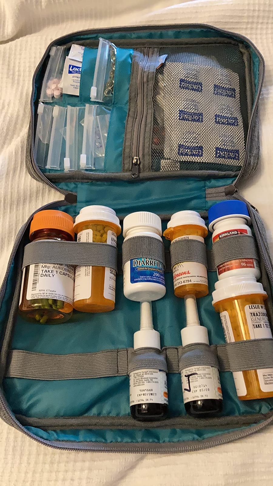 Smooth Trip Pill Bottle Organizer and Travel Medication Bag | Lockable, Slash-Resistant Travel Medicine Organizer with Food Grade Reusable Pill Pouches Fits in Carry-ons, Totes and Packs customer photo 2