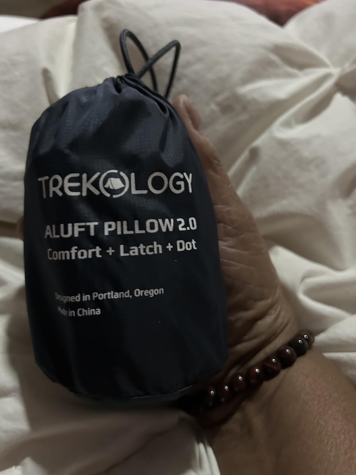 TREKOLOGY Aluft 2.0 Small Inflatable Camping Pillow for Backpacking, Travel | Ultralight, portable, compact blow up air cushion for hiking, camp, beach, sleeping, packable head rest, neck, lumbar support customer photo 2