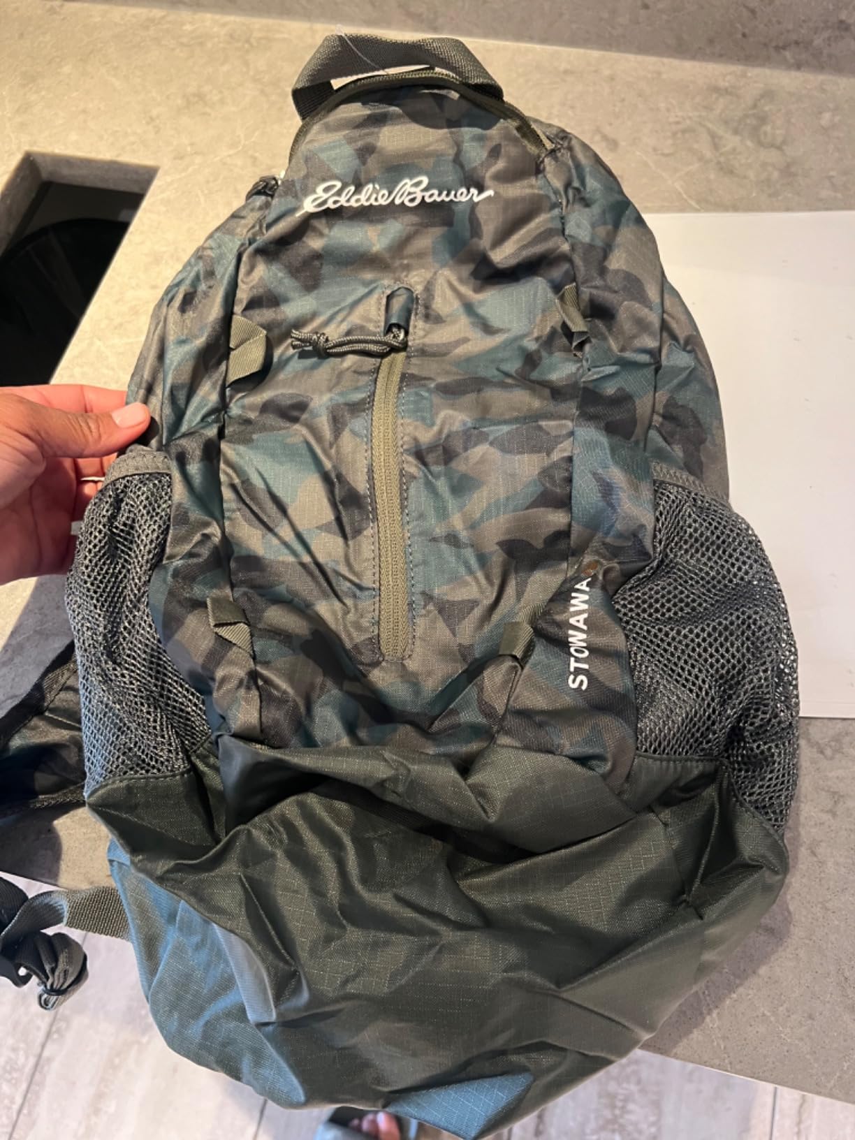 Eddie Bauer Stowaway Packable Backpack - Maroon, 20L | Lightweight Durable Ripstop Polyester, Folds Down for Storage, Packable Daypack for Travel and Hiking customer photo 2