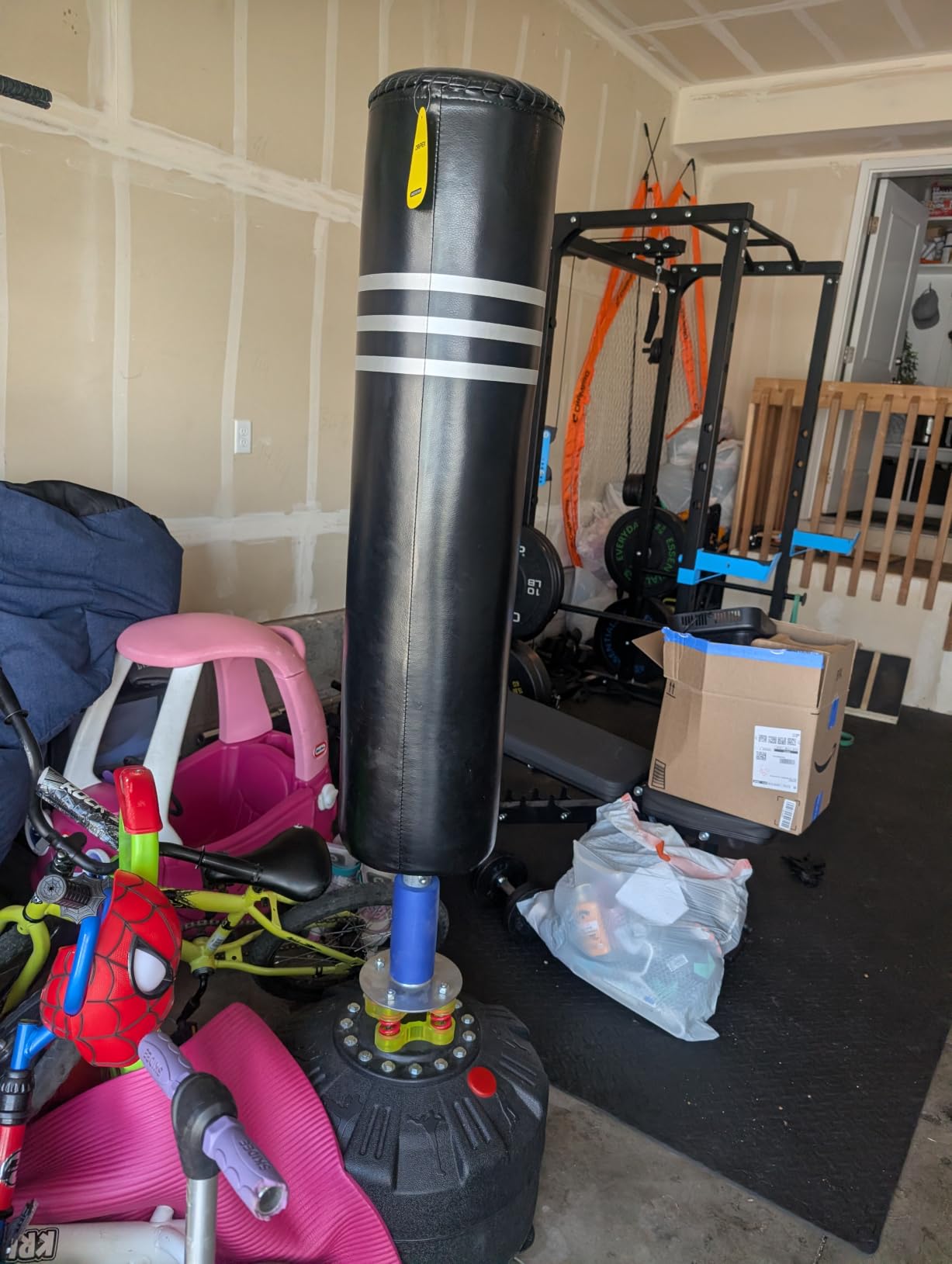 Dripex Free Standing Punching Bag for Adults, 69'' Heavy Boxing Bag with Stand, Boxing Equipment for Fight Camp Home Gym customer photo 1