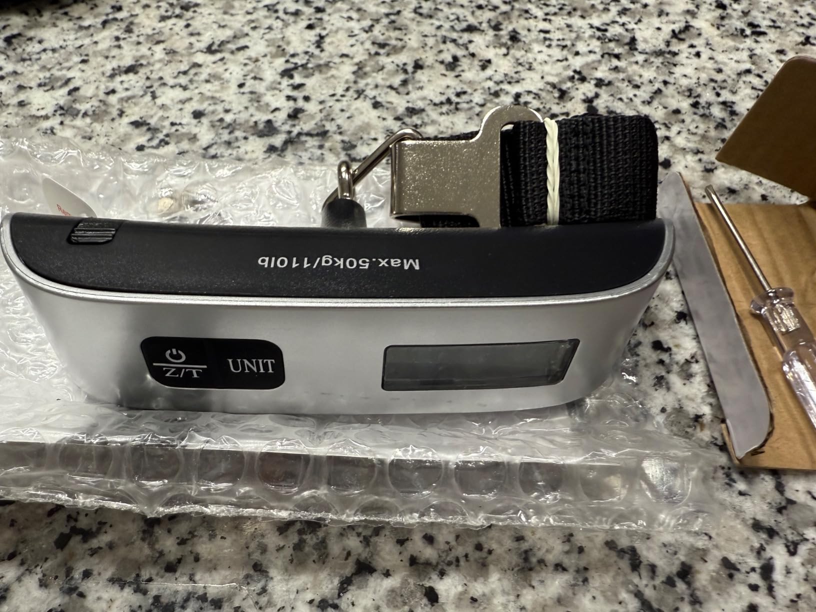 Digital Hanging Luggage Scale with Backlit for Travel, Portable Handheld Suitcase Weight Scale with Hook, 110 Pounds customer photo 2