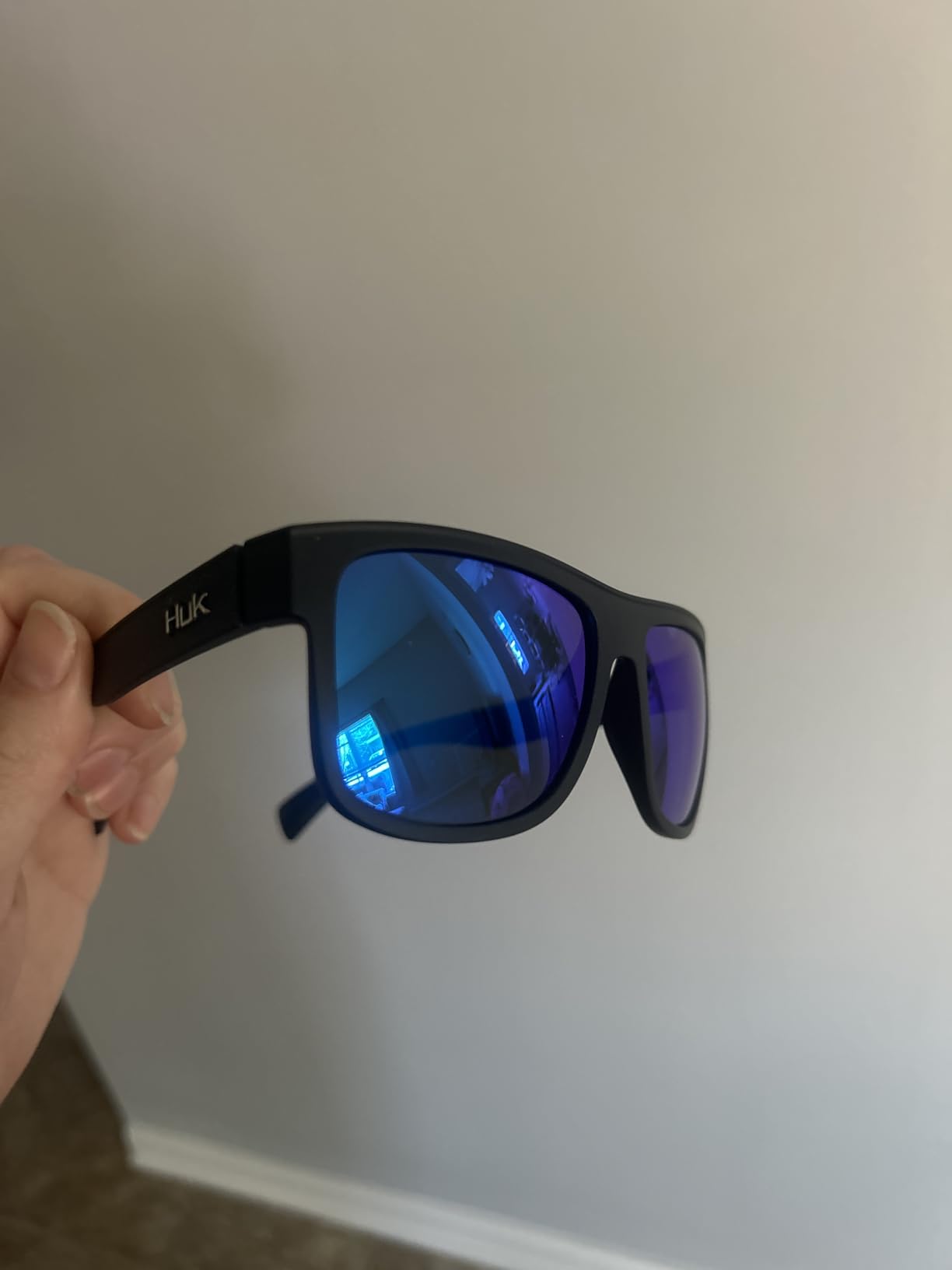 HUK Sunglasses, Polarized Lens Eyewear with Performance Frames, Fishing, Sports & Outdoors Sunglasses customer photo 2