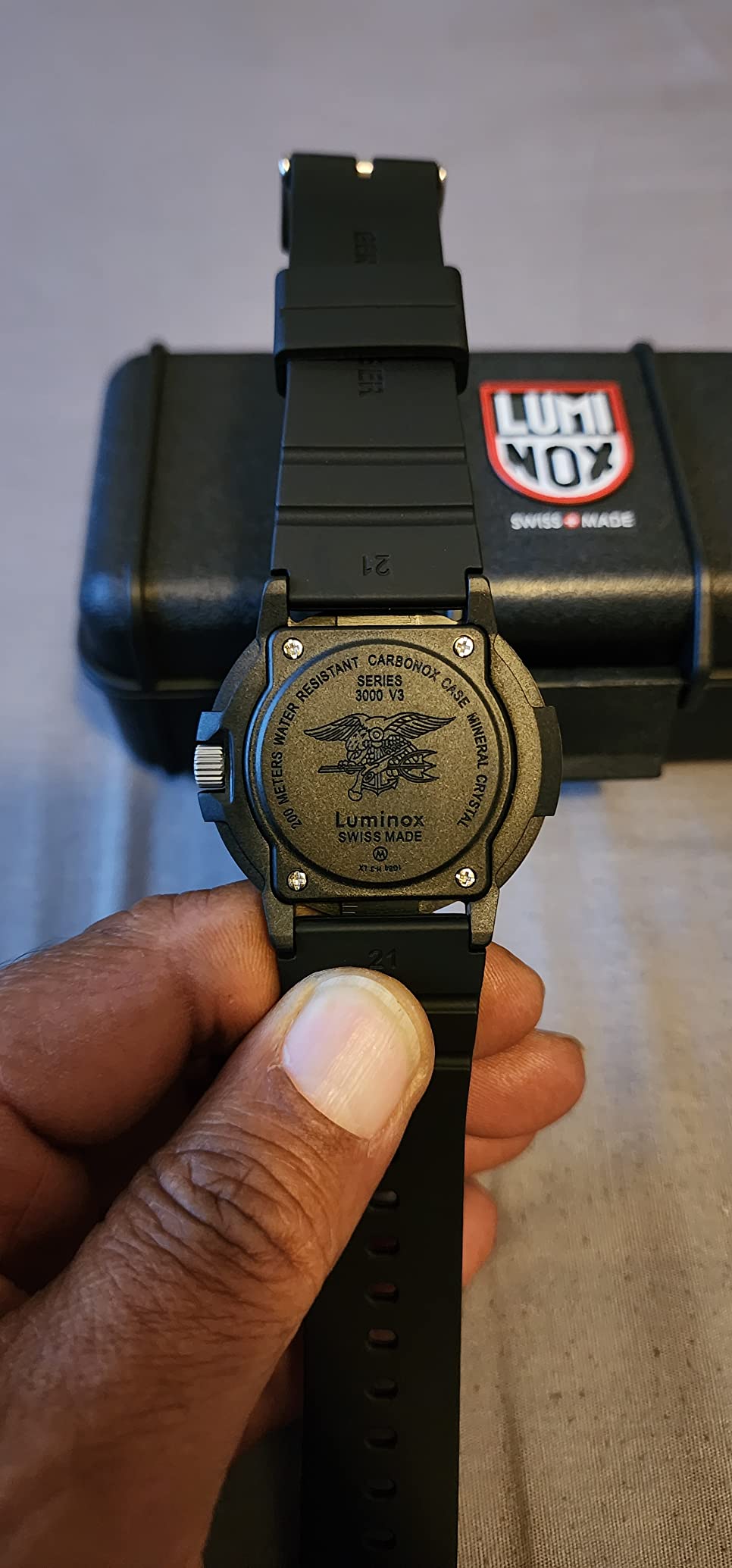 Original Navy Seal - Men's Watch - Military Dive Watch - Date Function - 200m Water Resistant - Made in Switzerland customer photo 1