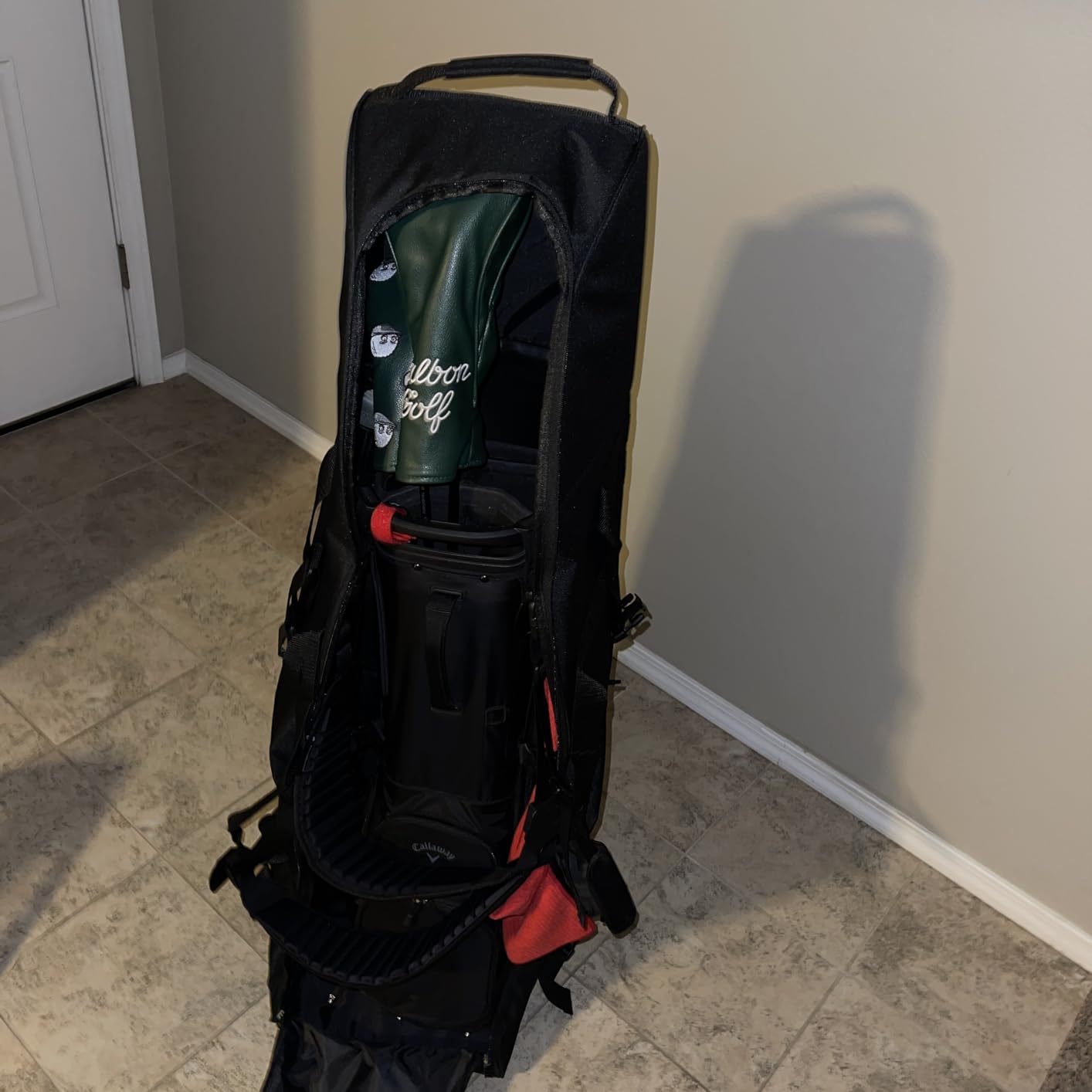 Himal Outdoors Soft-Sided Golf Travel Bag with Wheels, 600D Oxford Fabric | Water-Resistant 600D Oxford, Soft-Sided Design, Rolling Wheels, Excellent Zipper, Universal Fit, Airline Travel customer photo 1