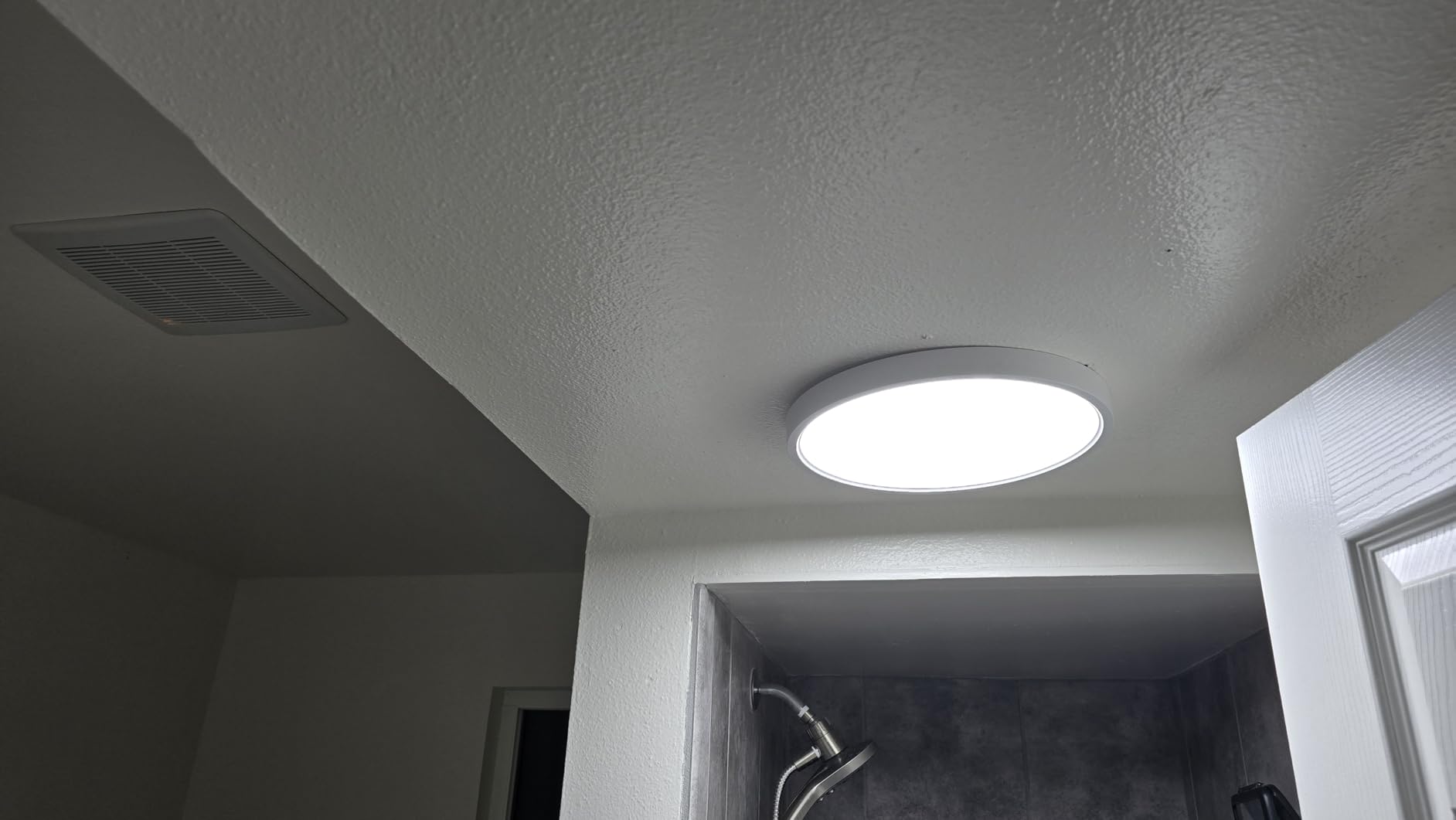 TALOYA 12 Inch Flush Mount Ceiling Light, 20W 5CCT Selectable, Ultra-Thin Edge-Lit LED, White customer photo 1