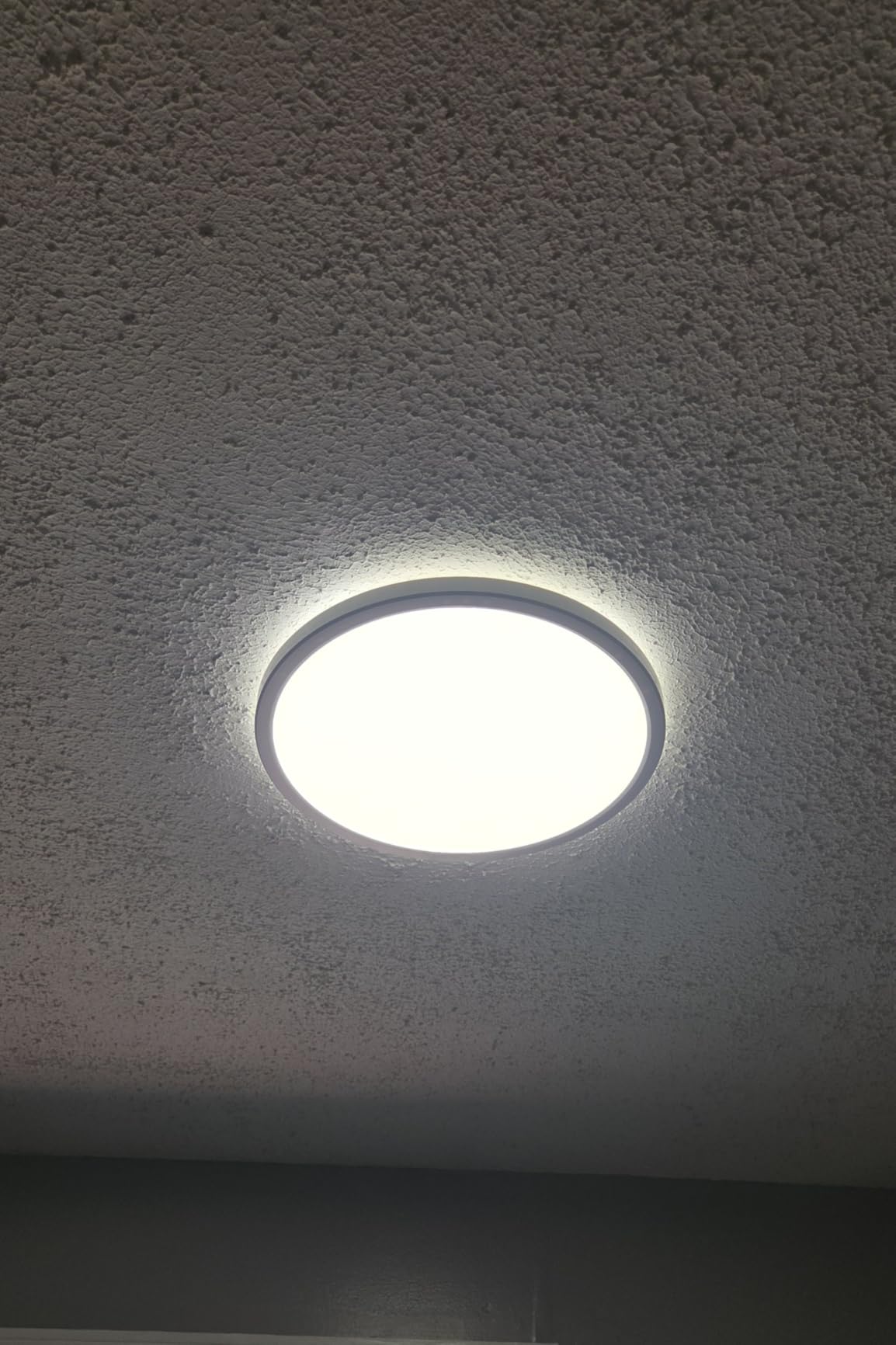 TALOYA 12 Inch Flush Mount Ceiling Light, 20W 5CCT Selectable, Ultra-Thin Edge-Lit LED, White customer photo 2