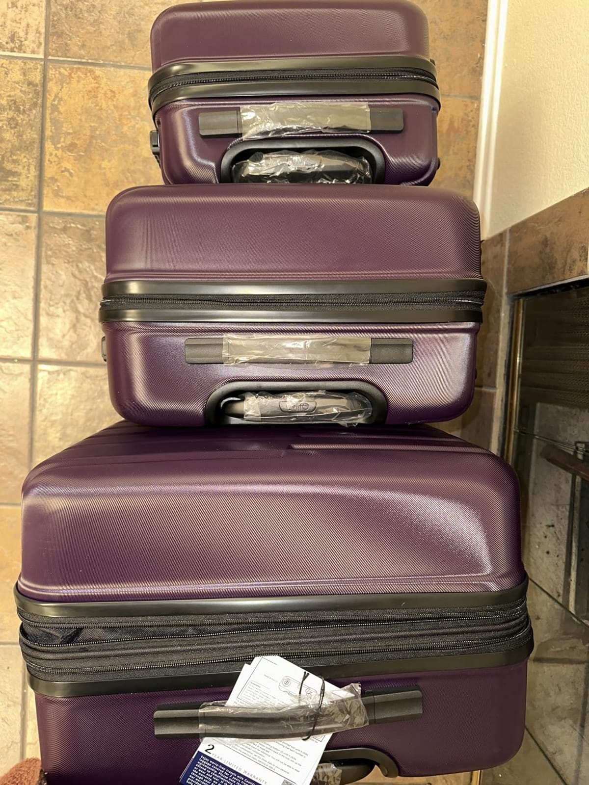 Coolife Lightweight Luggage with TSA Lock, 3 Piece Set Teal Blue customer photo 2