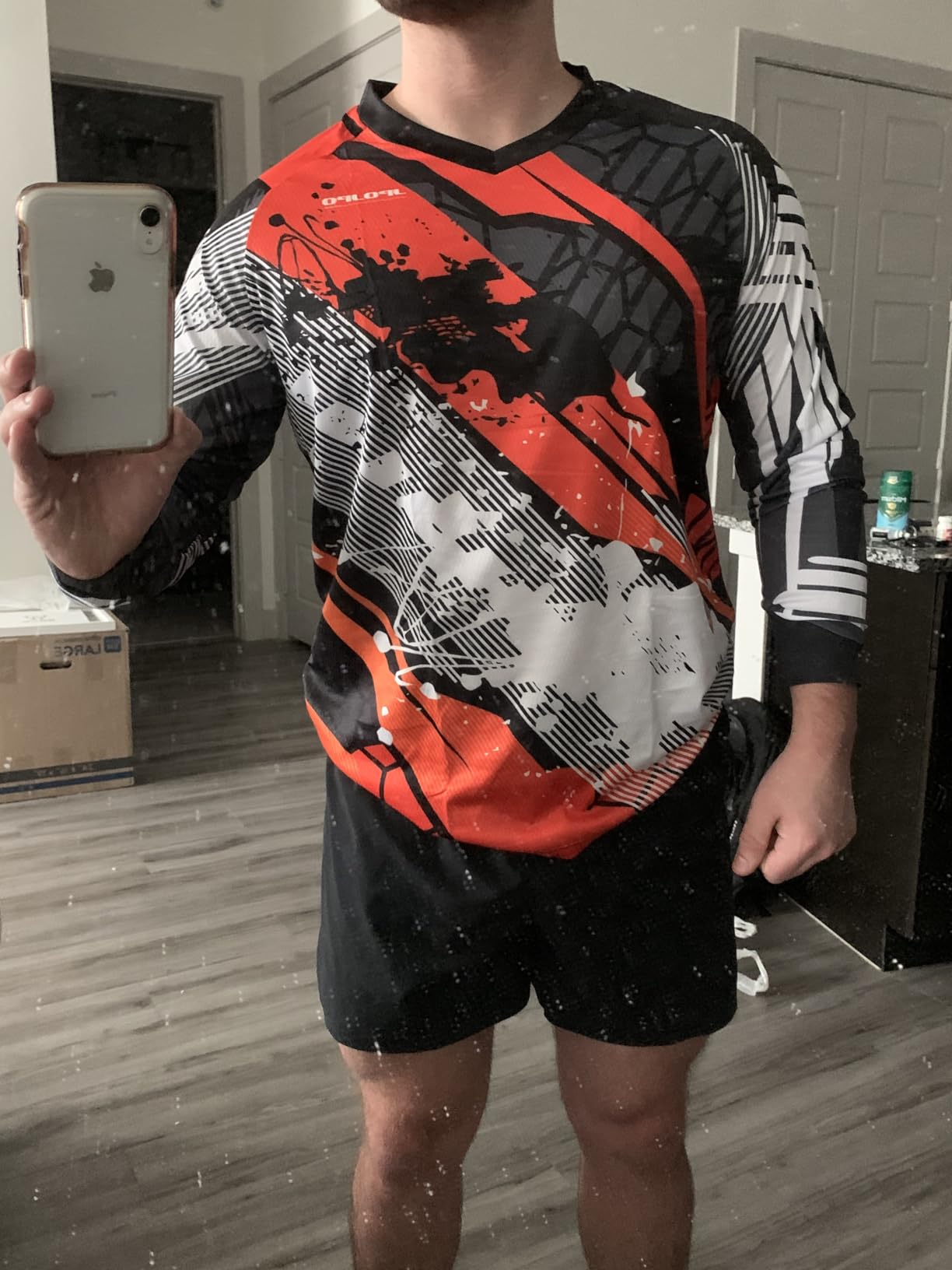 Men's Cycling Jersey MTB Shirt Mountain Bike Motorcycle Off Road BMX Dirt Bike Motocross Racing Riding customer photo 2